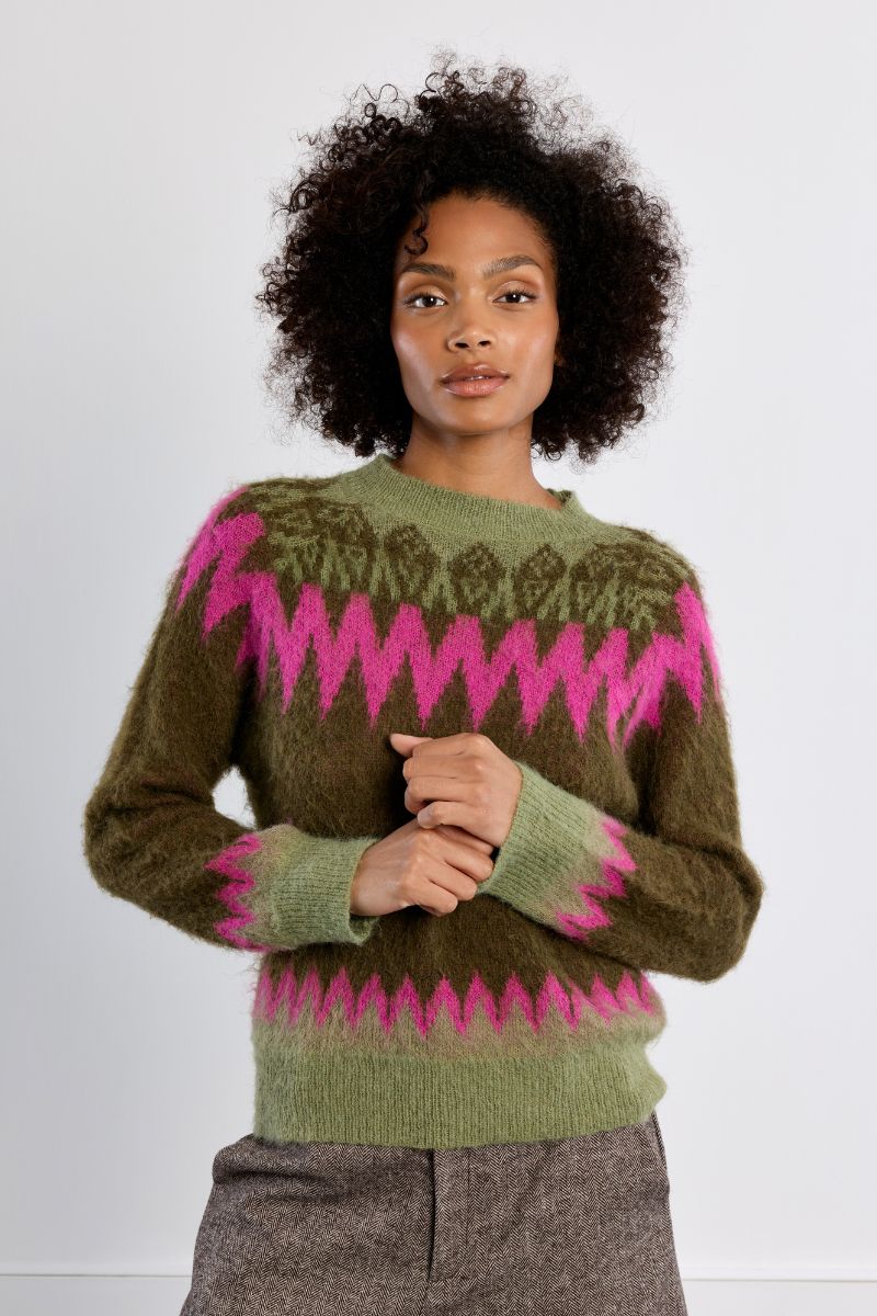 Pull aux motifs géométriques, LILI SIDONIO