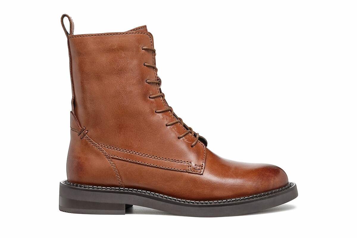 Bottines respirantes à lacets en cuir Serilda