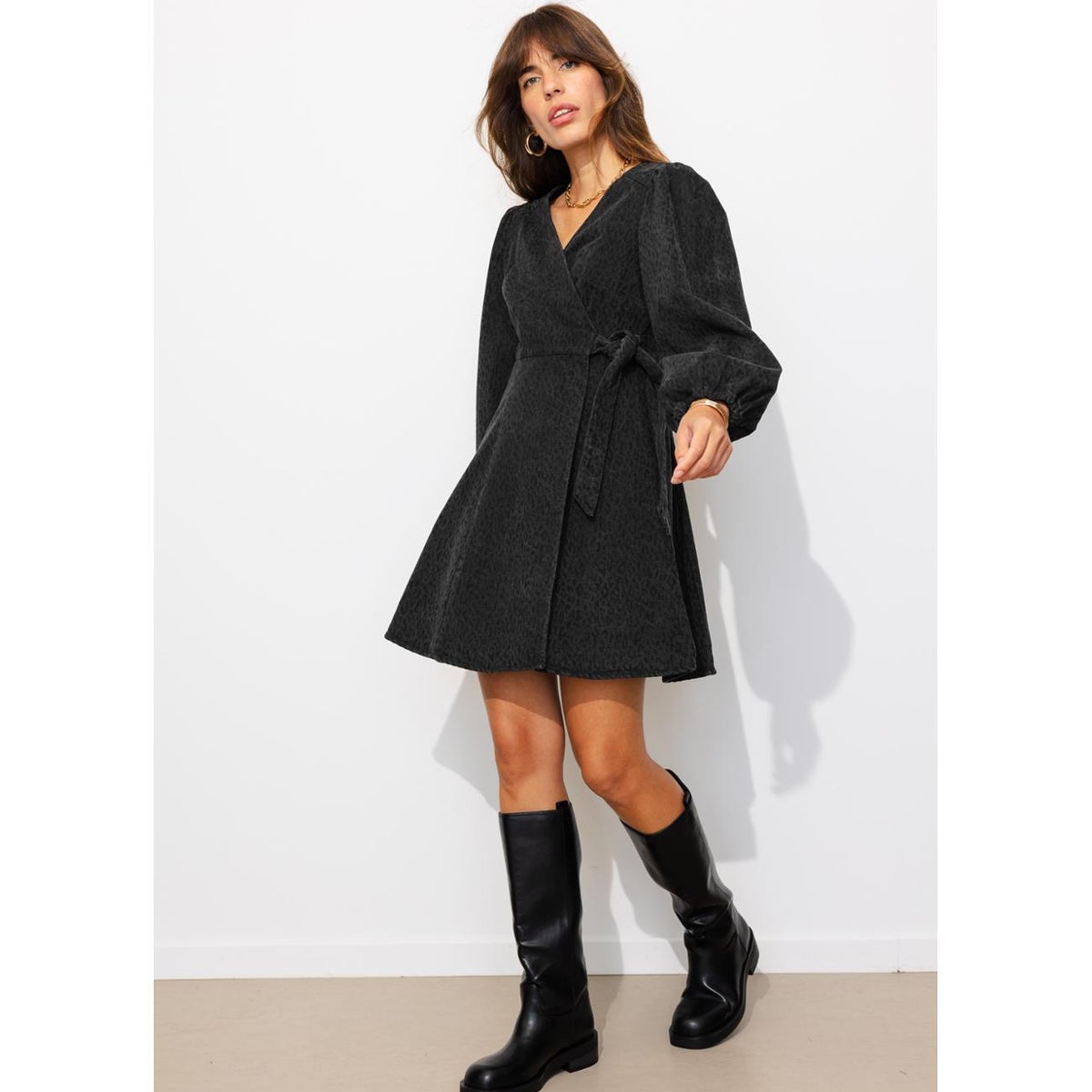 Robe portefeuille léopard, PROMOD