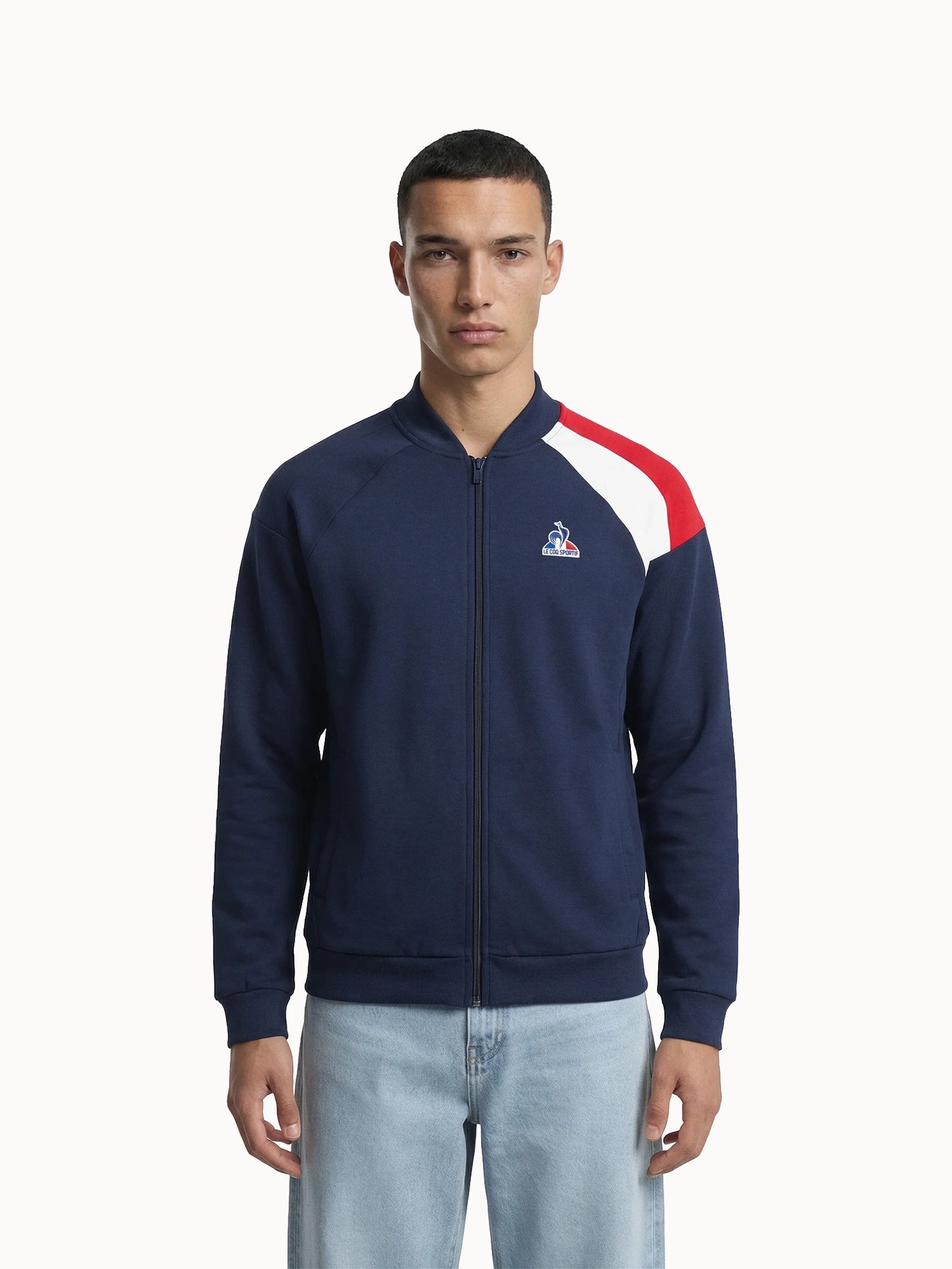 Sweat zippé Tricolore, LE COQ SPORTIF