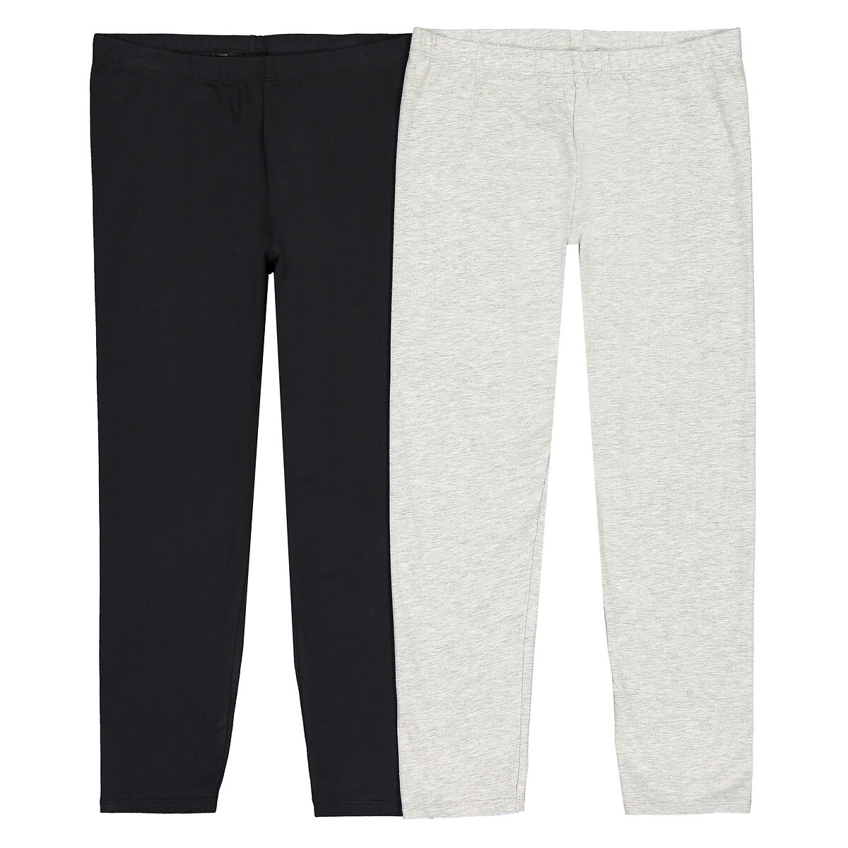 Pack of 2 cropped leggings in cotton 