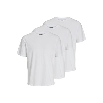 Pack of 3 T-Shirts in Cotton Mix with Crew Neck JACK & JONES