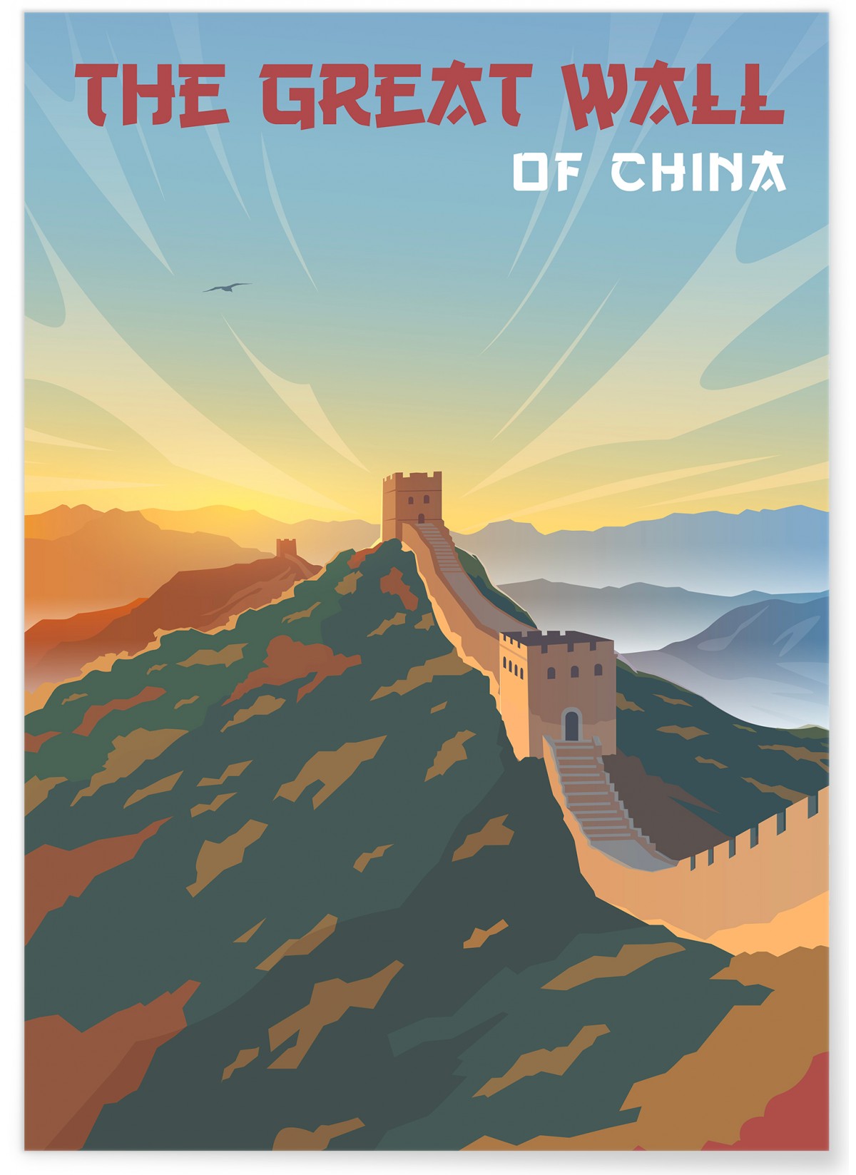 Affiche Grande Muraille de Chine, L'AFFICHERIE