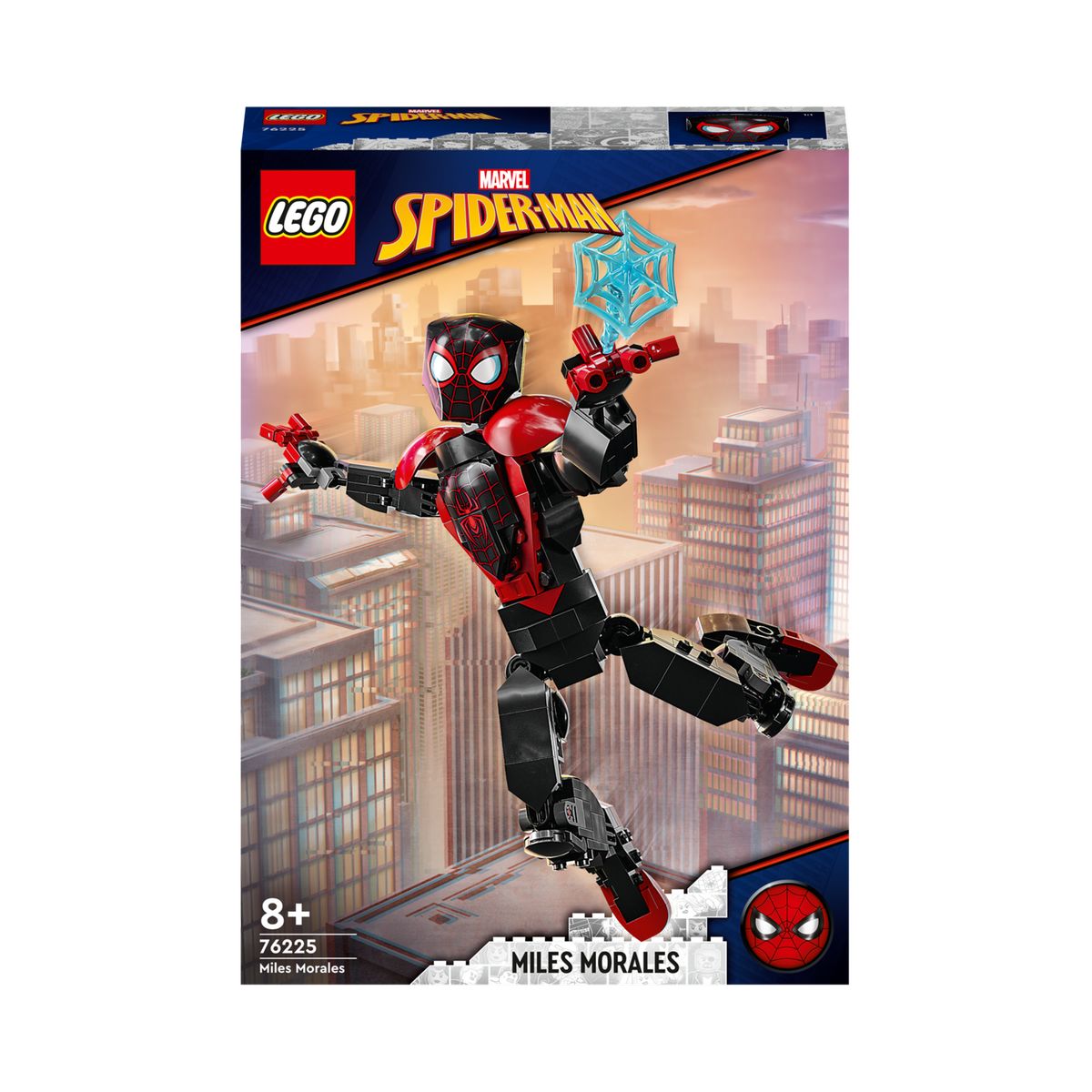 Marvel Spider-Man, Spider-Mobile, véhicule avec figurine Miles Morales à  l'échelle de 15 cm, jouets Marvel pour enfants