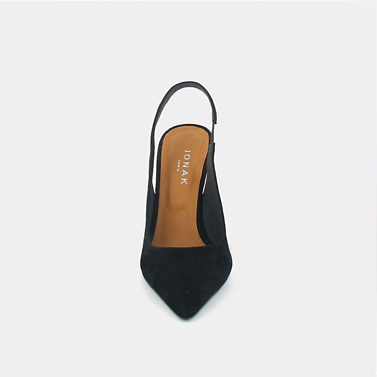 Diner suede sling backs black Jonak La Redoute