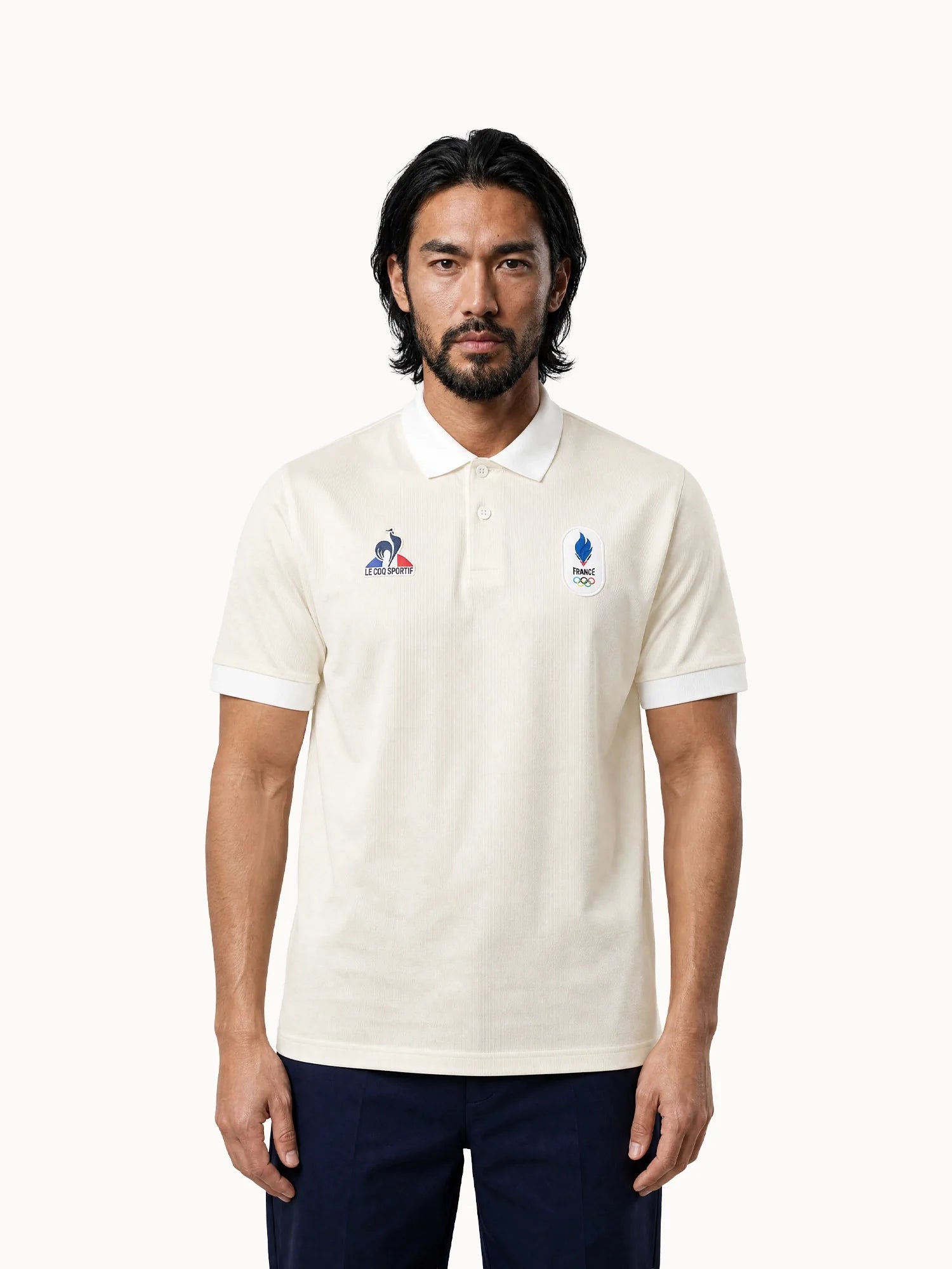Polo Équipe de France Olympique 2026 en jersey technique Jeux Olympiques EQUIPE DE FRANCE, LE COQ SPORTIF