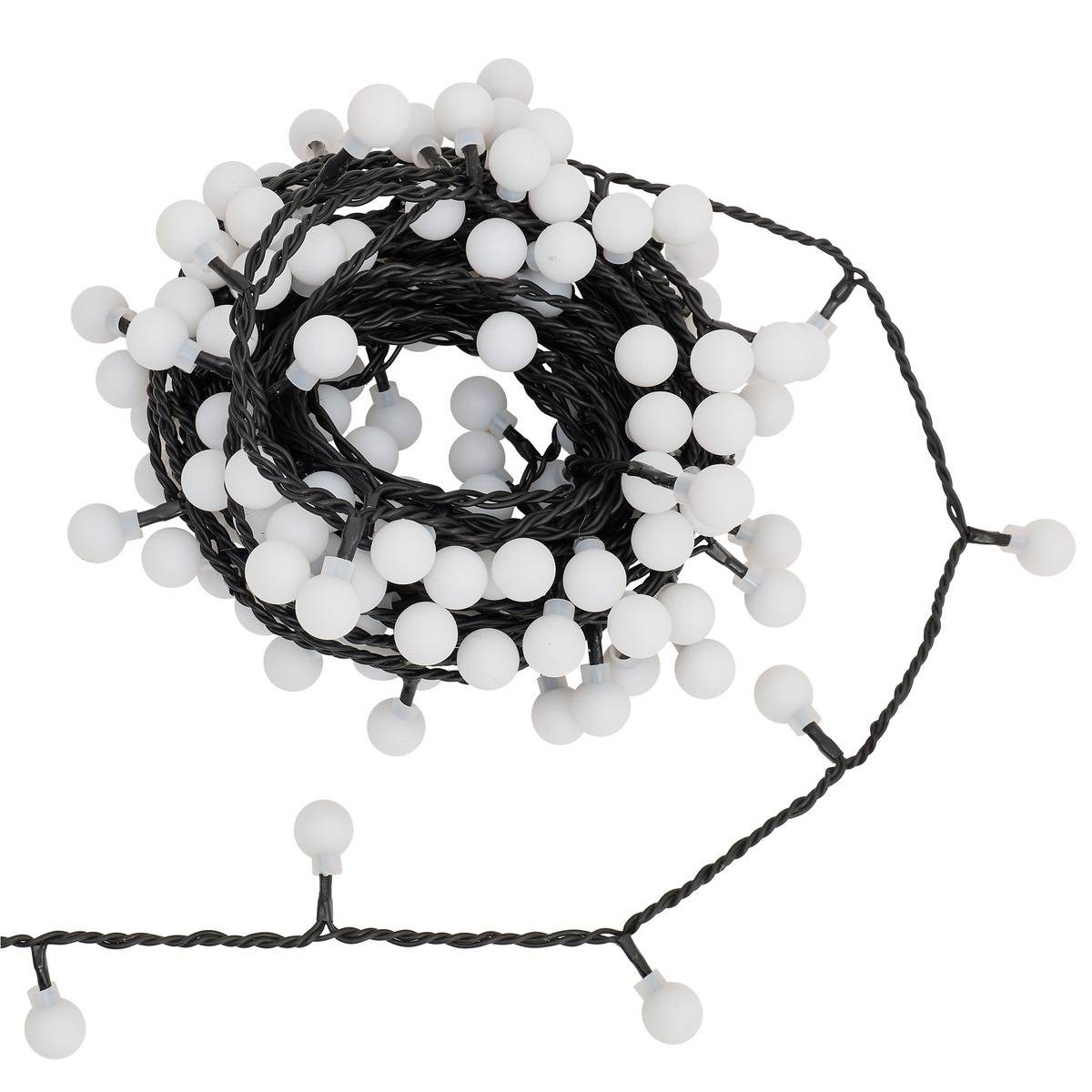 Guirlande lumineuse boules d'extérieur 12,5 m 167 LED changement de couleur 8 fonctions avec télécommande et minuteur sur secteur, FEERIC LIGHTS & CHRISTMAS