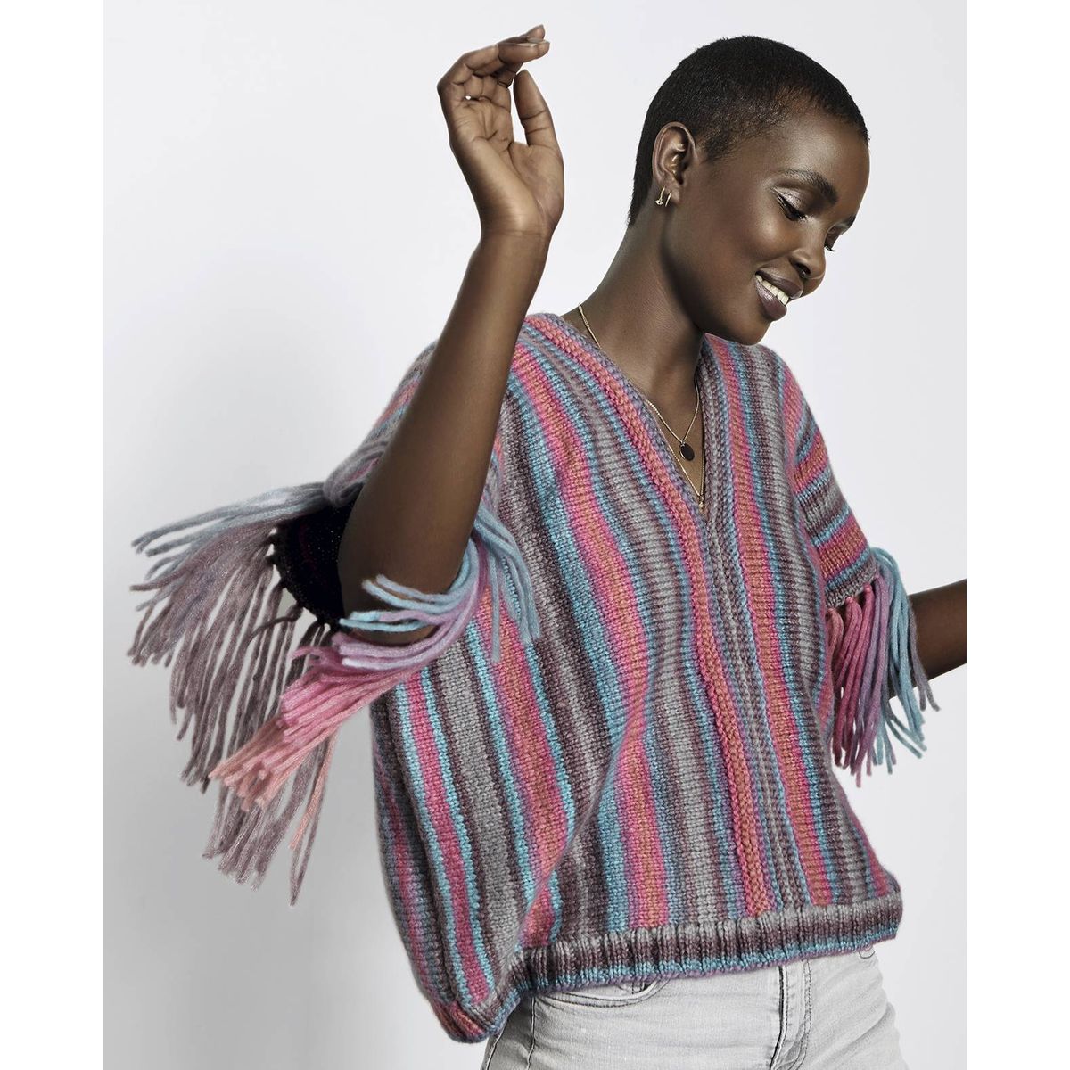 Patron pdf poncho femme odile phil nuage Phildar La Redoute
