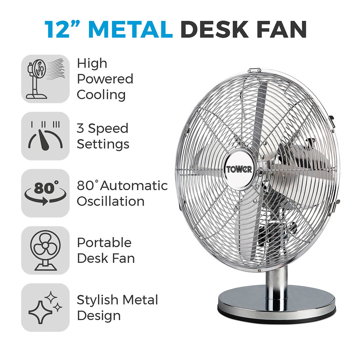 Steel desk fan cheap