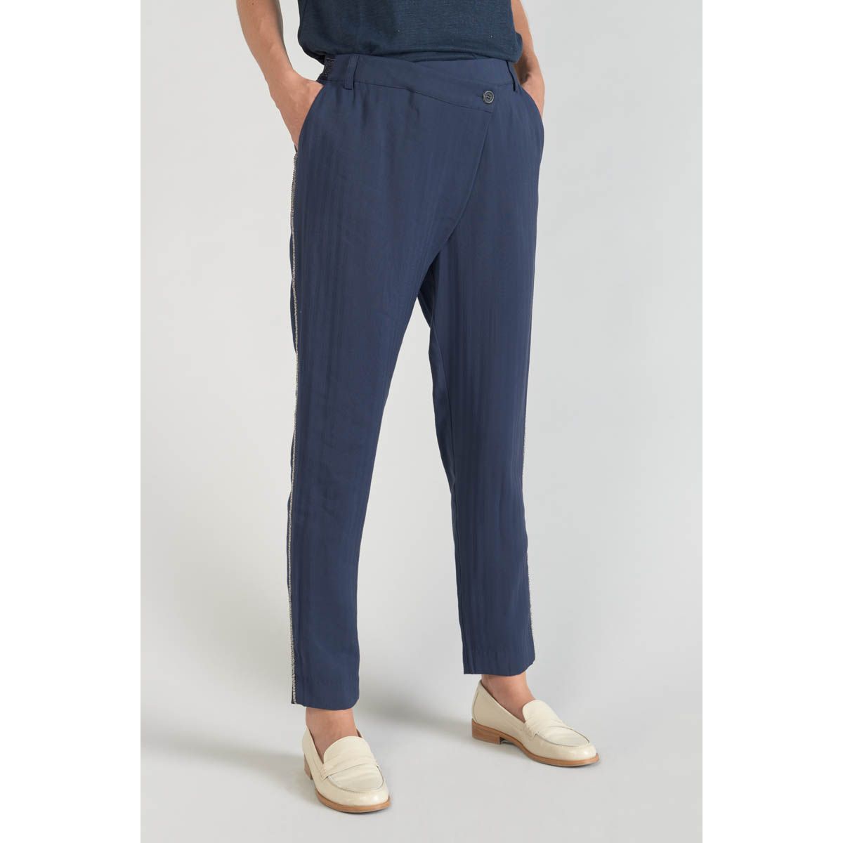 Pantalon discount carotte fluide