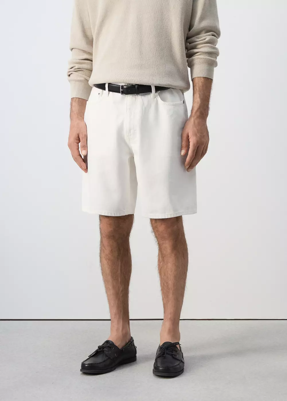 Bermuda en jean droit, MANGO MAN