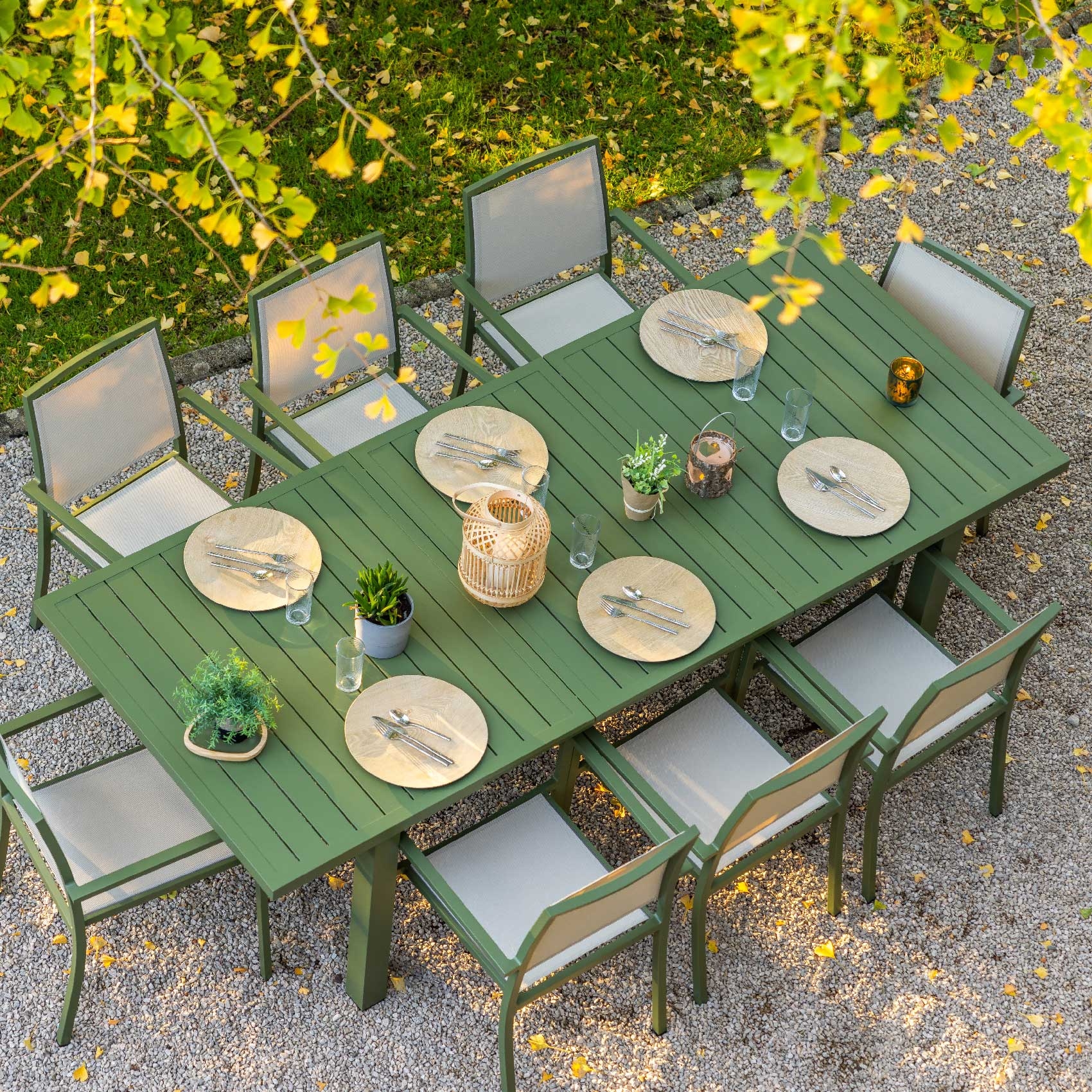 Table de jardin extensible 8/10 personnes, HOME MAISON