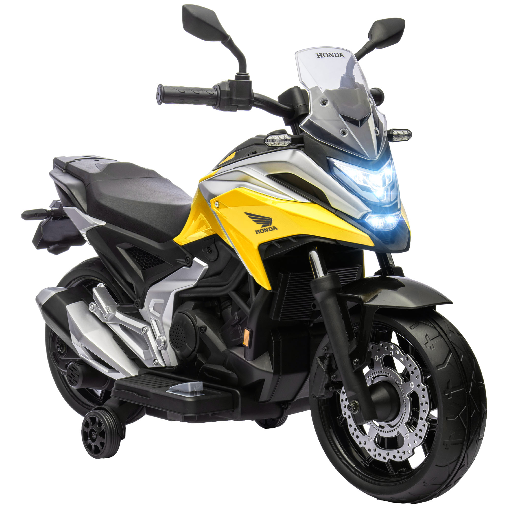 Moto électrique à conducteur assis PP Jaune, AIYAPLAY