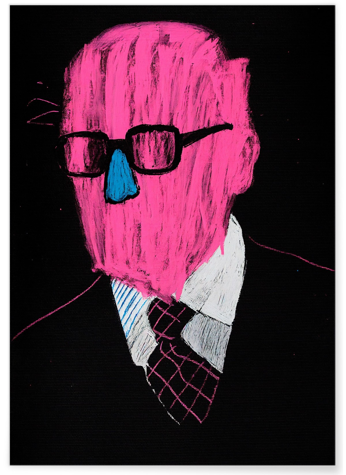 Affiche Homme rose, L'AFFICHERIE