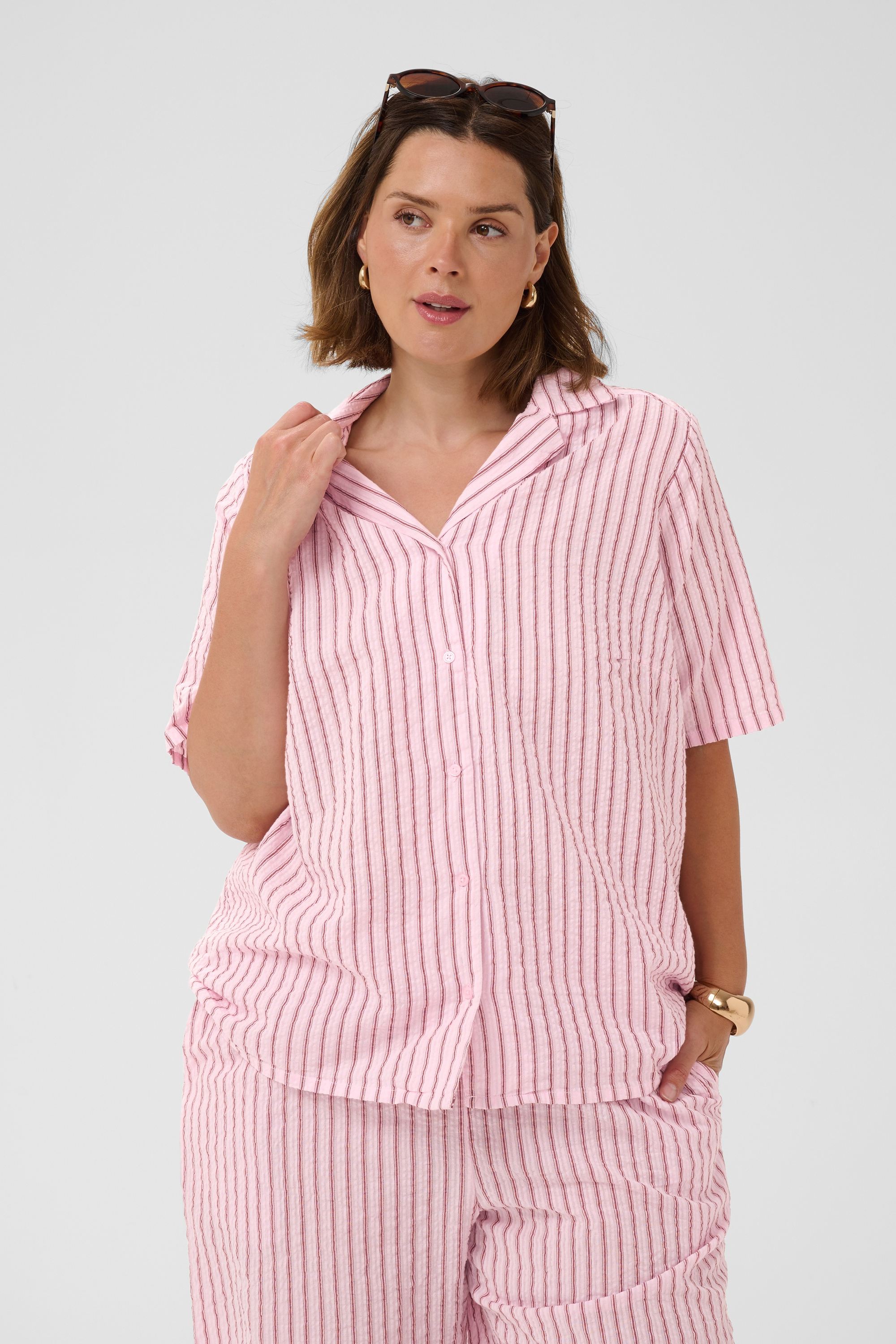 Chemise à manches courtes, KAFFE CURVE