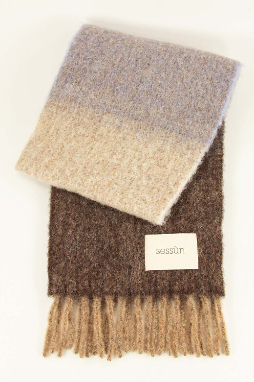 Rico Striped Alpaca Blend Scarf, SESSUN