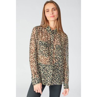 Блузка с леопардовым принтом LE TEMPS DES CERISES