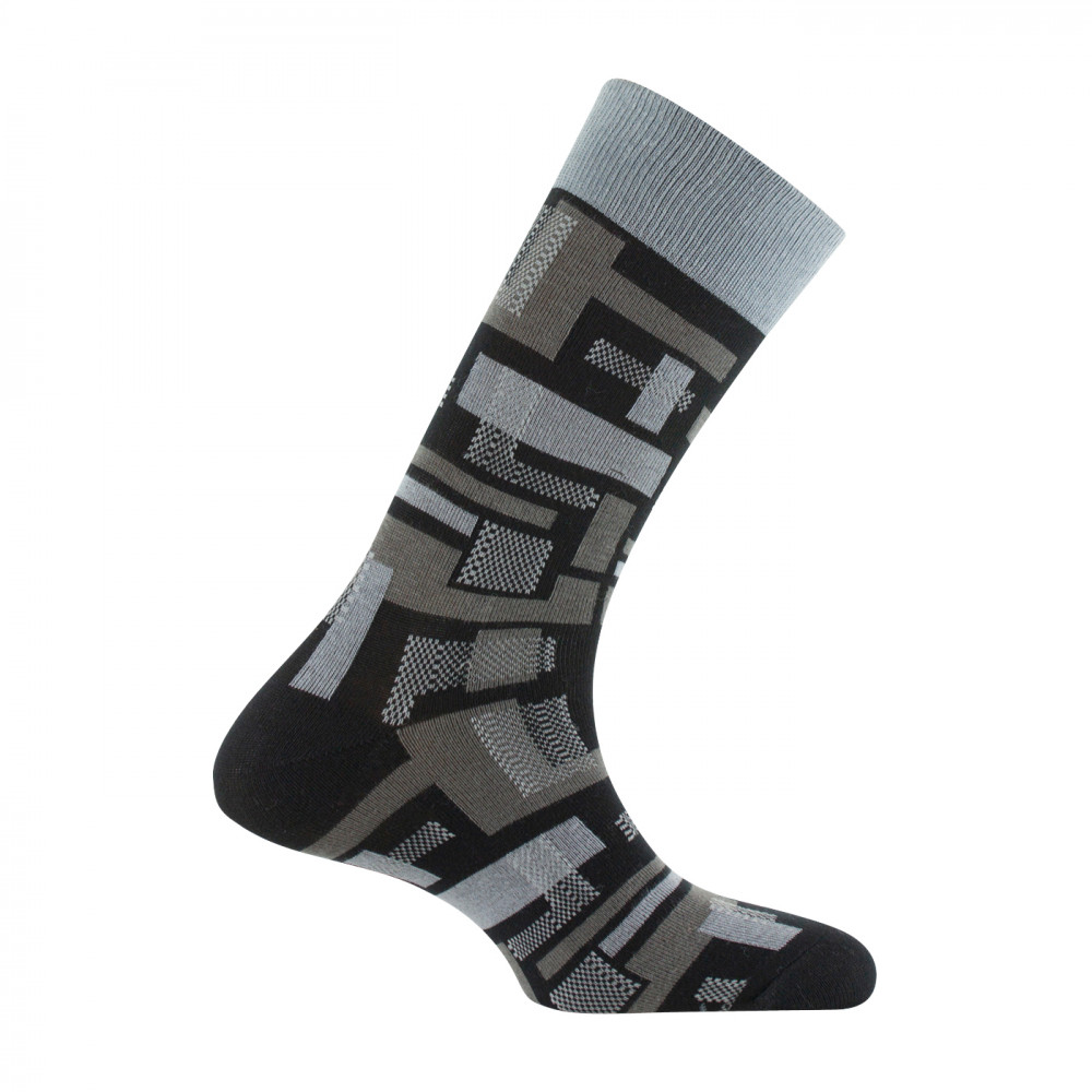 Mi-chaussettes jersey en coton blocs de couleurs, KINDY