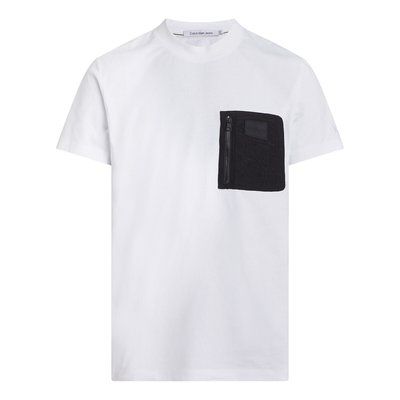 Dual Fabric T-Shirt with Short Sleeves CALVIN KLEIN JEANS