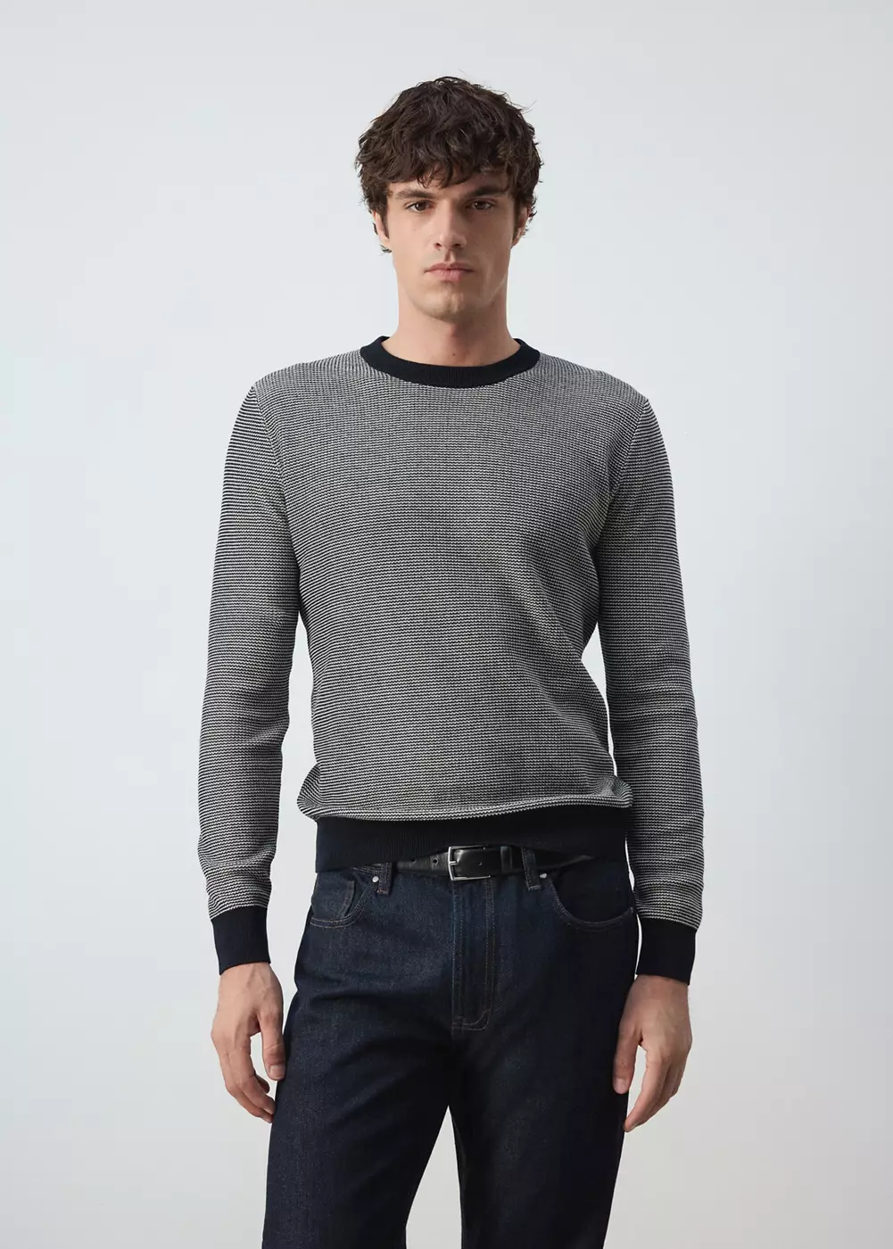Pull-over 100 % coton maille fine, MANGO MAN