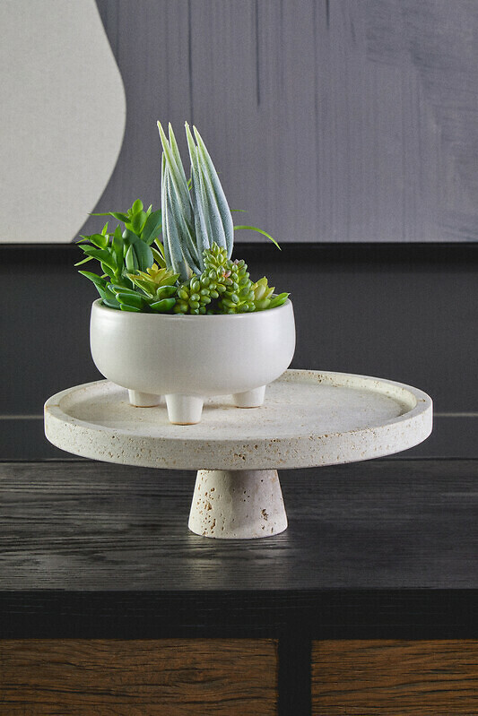 Decorative Travertine Riser, FIFTY FIVE SOUTH