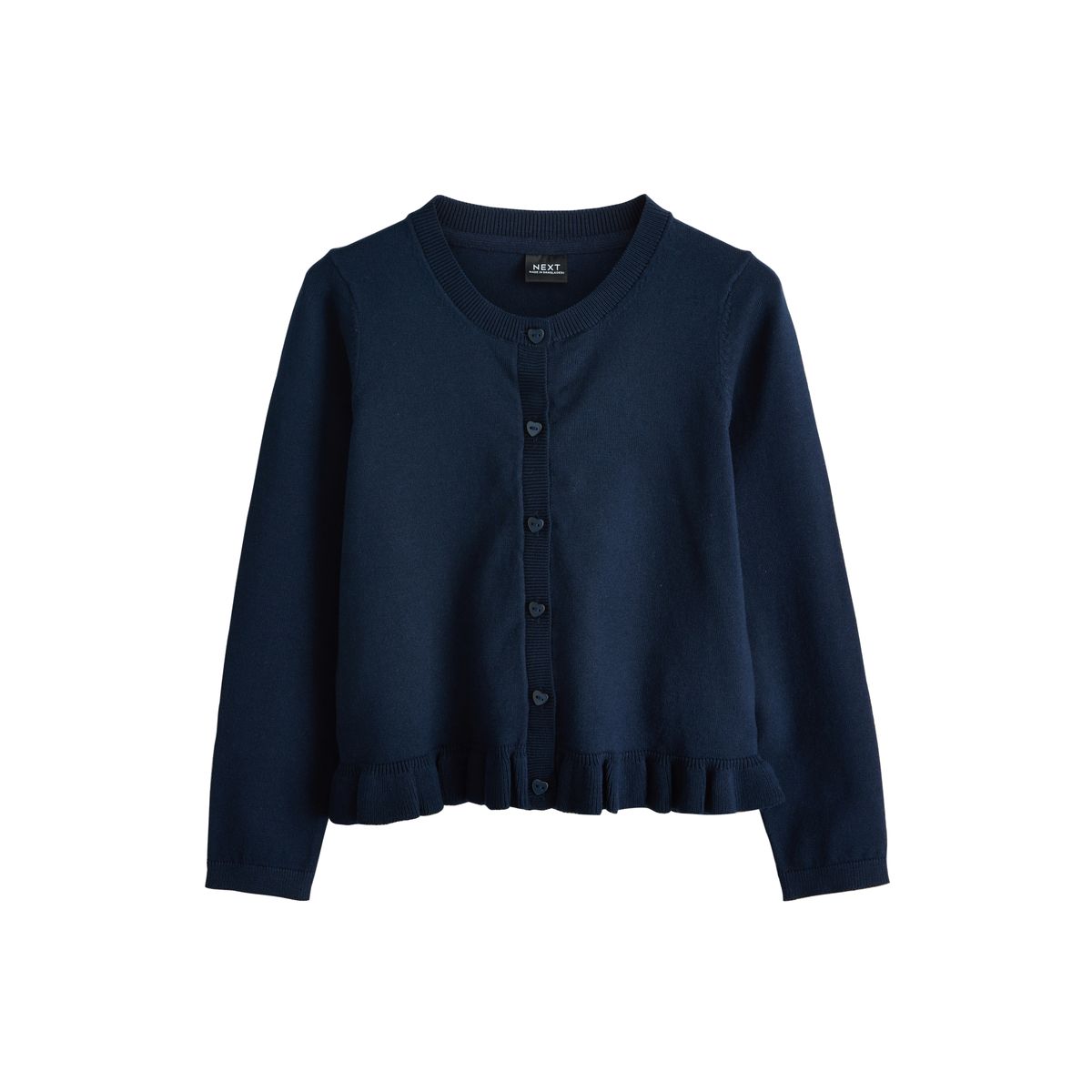 Cardigan d’école à basque en coton, NEXT