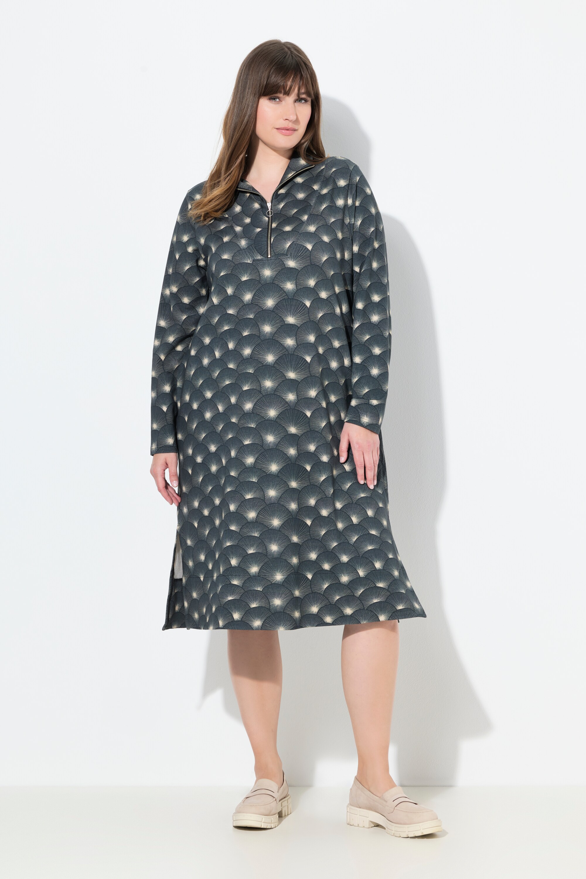 Robe évasée en molleton de coton bio, ULLA POPKEN