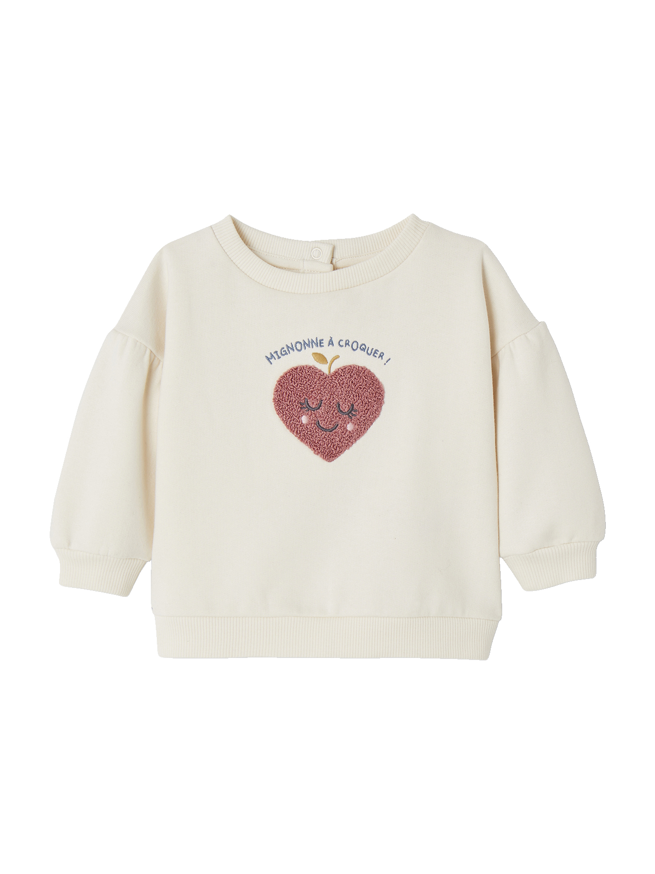 Sweat bébé avec motif en bouclettes, VERTBAUDET