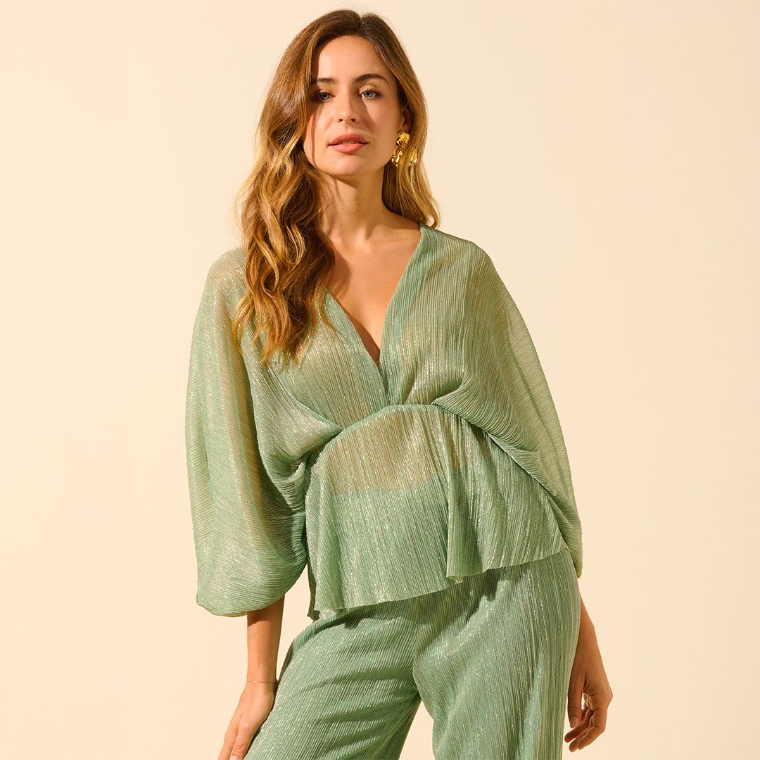 Blouse à paillettes fluide LISA, BENOA