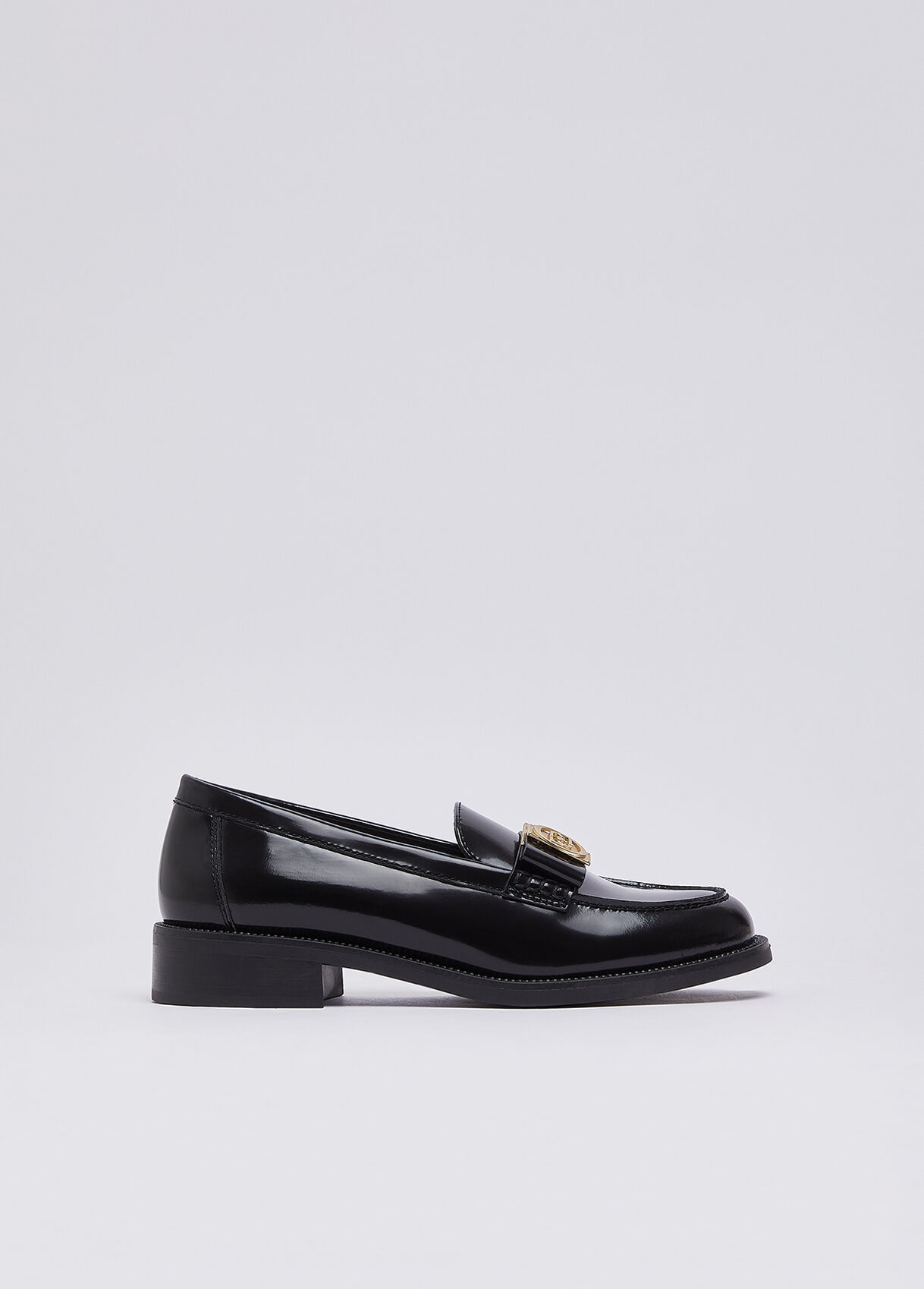 Mocassins en cuir abrasivata, LIU JO