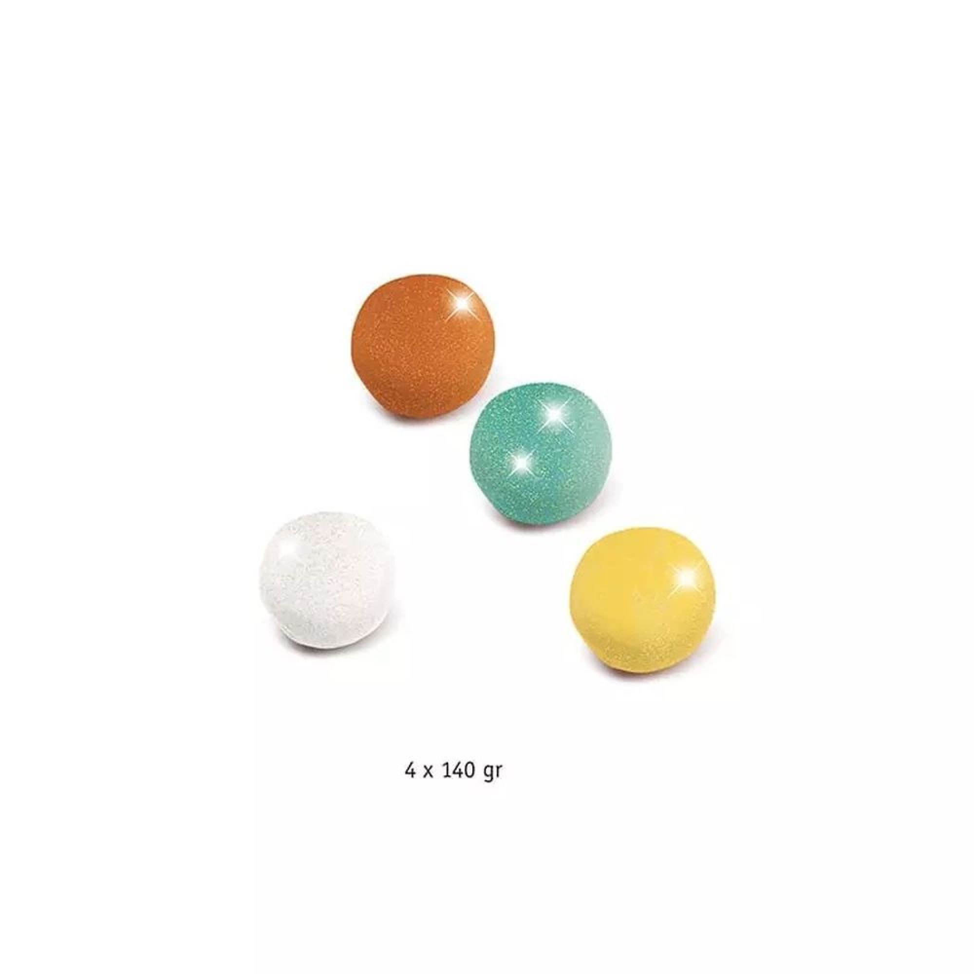 Lot de 4 pots de pâte à modeler, DJECO
