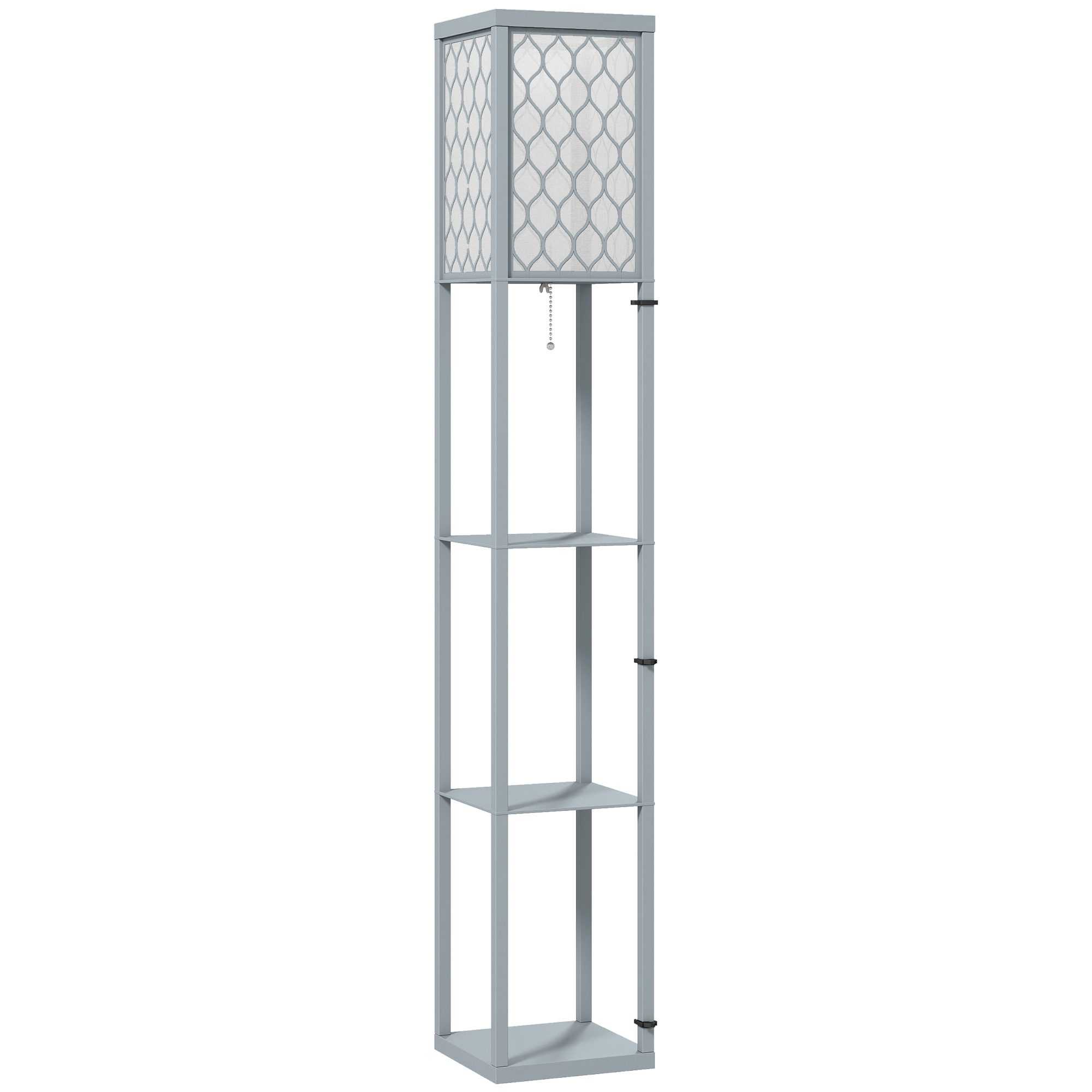 Lampadaire MDF Gris, HOMCOM
