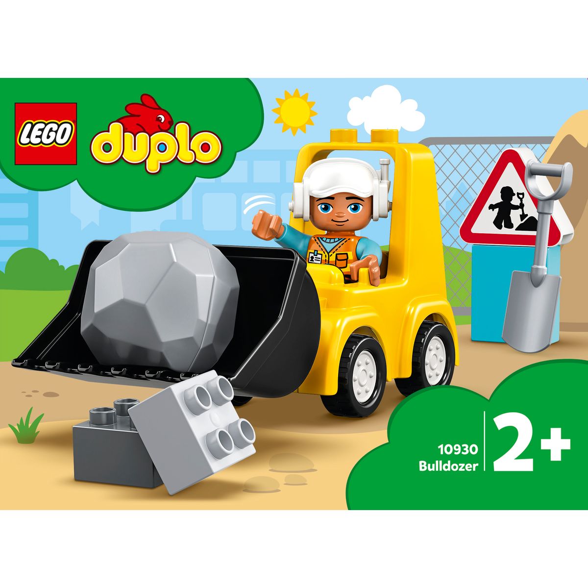 LEGO® 10930 DUPLO Le Bulldozer, Engins De Chantier Jouet Pour