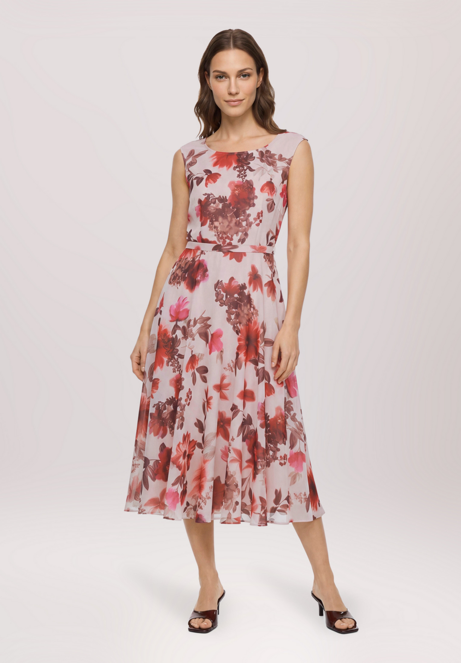Robe de cocktail à imprimé, VERA MONT