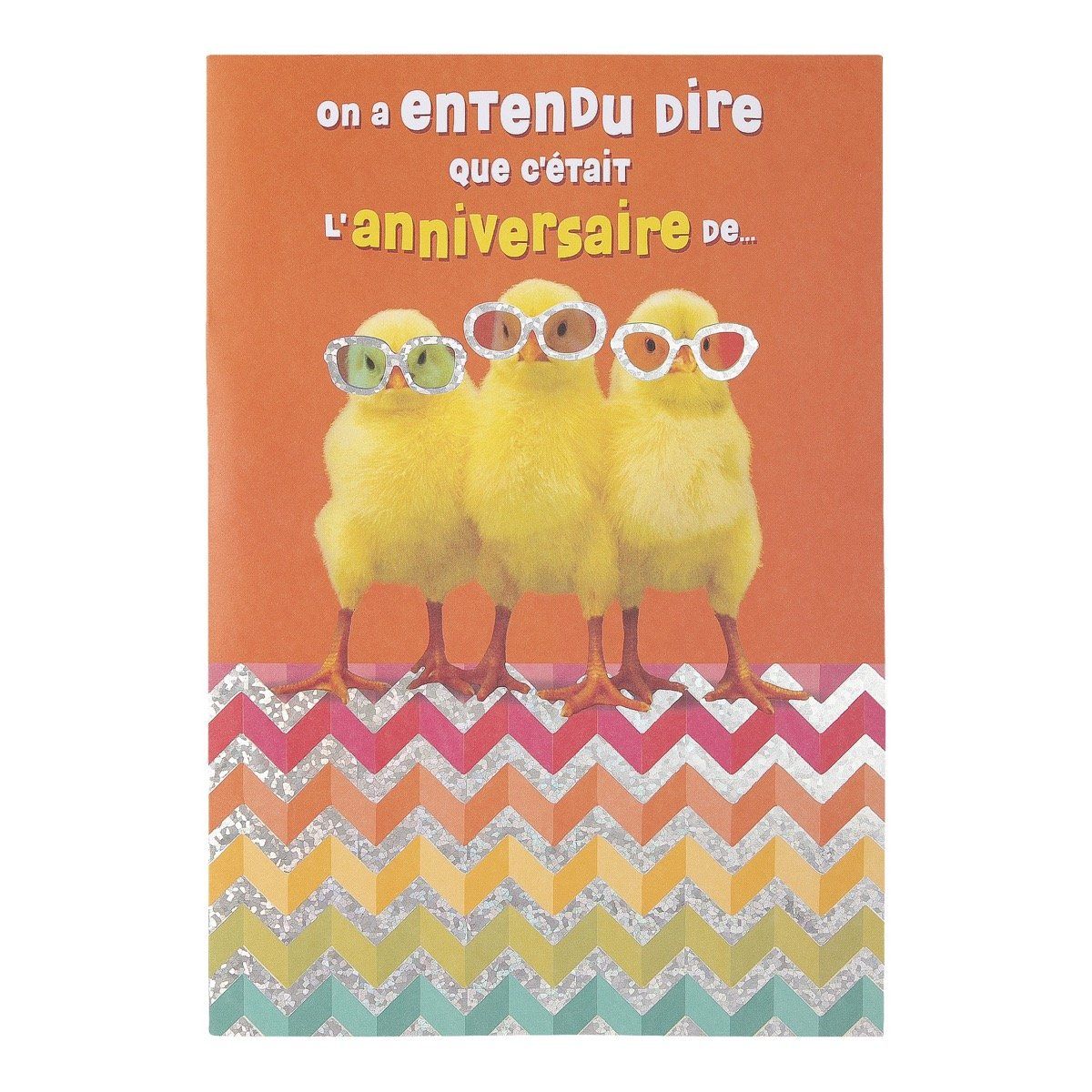 Carte Musicale Anniversaire Bon Anniversaire Orange Draeger Paris La Redoute