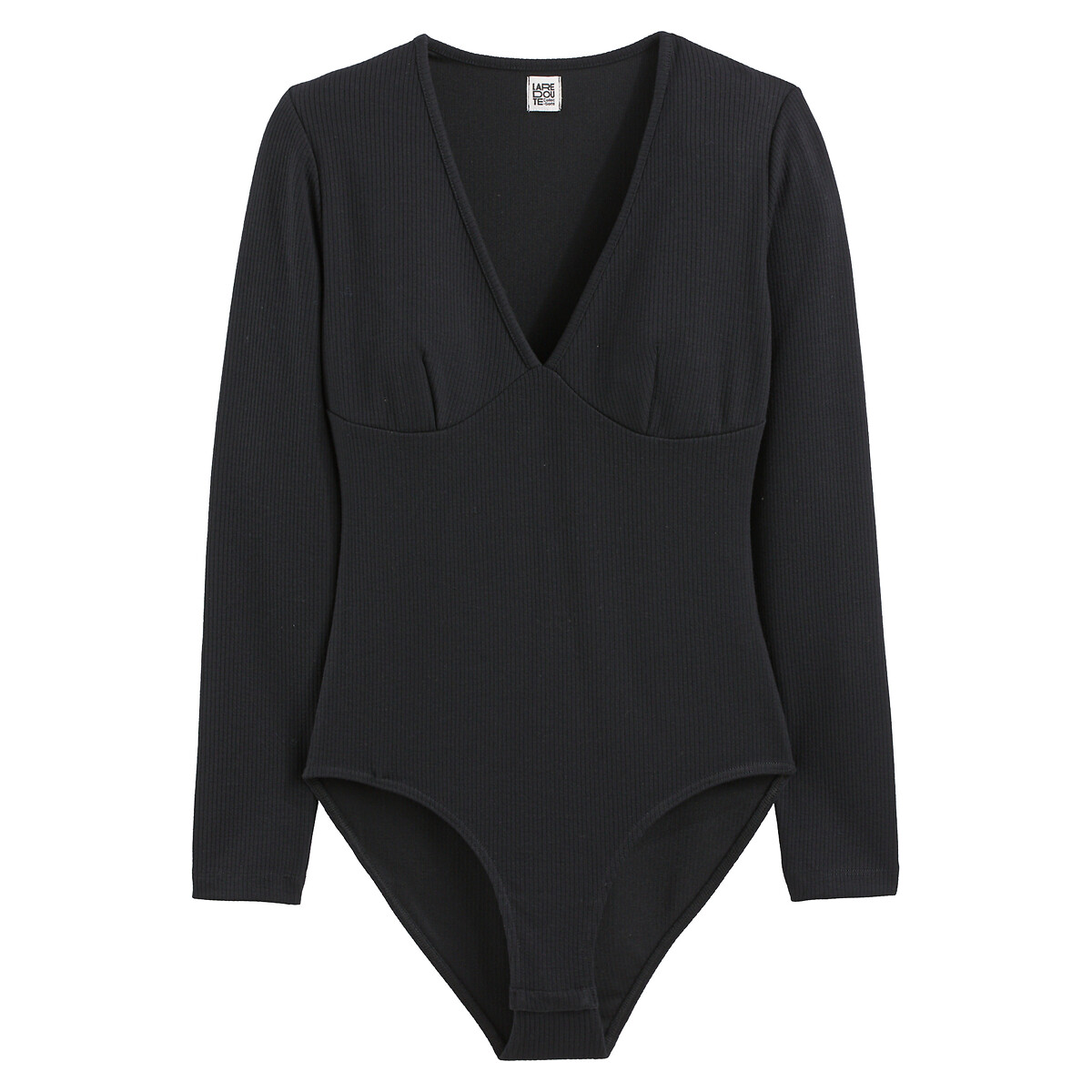 V FOR CITY Women Long Sleeve Bodysuit with Built-in Bra Scallop Trim V Neck  Body Suit Shirts, Black, Small : : Clothing, Shoes & Accessories