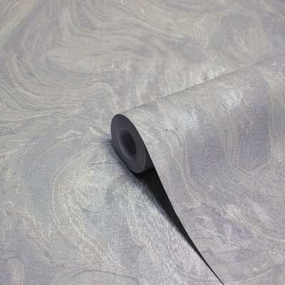 10m Luxe Marble Metallic Vinyl Wallpaper SO'HOME