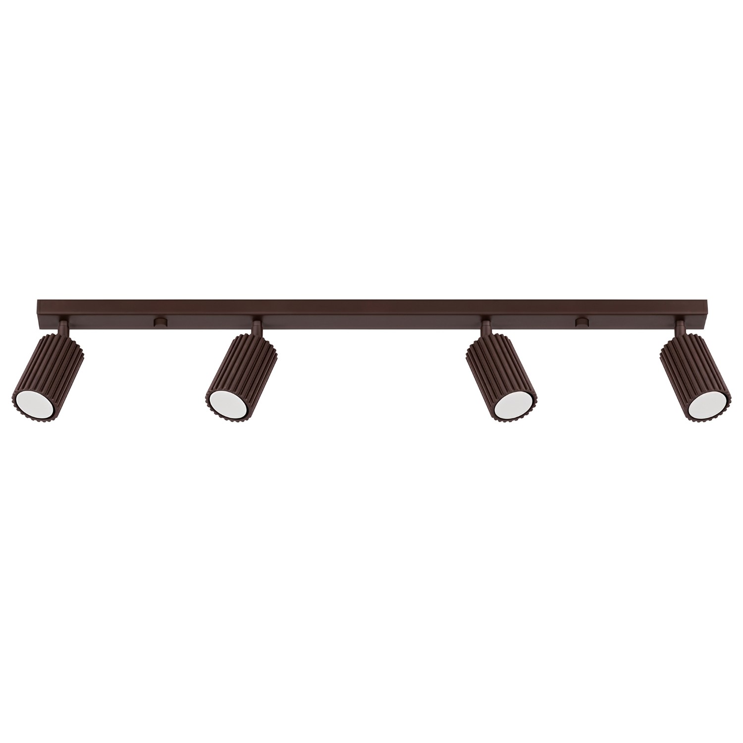 Plafonnier Aluminium Marron GU10 4 KARBON, EDEN