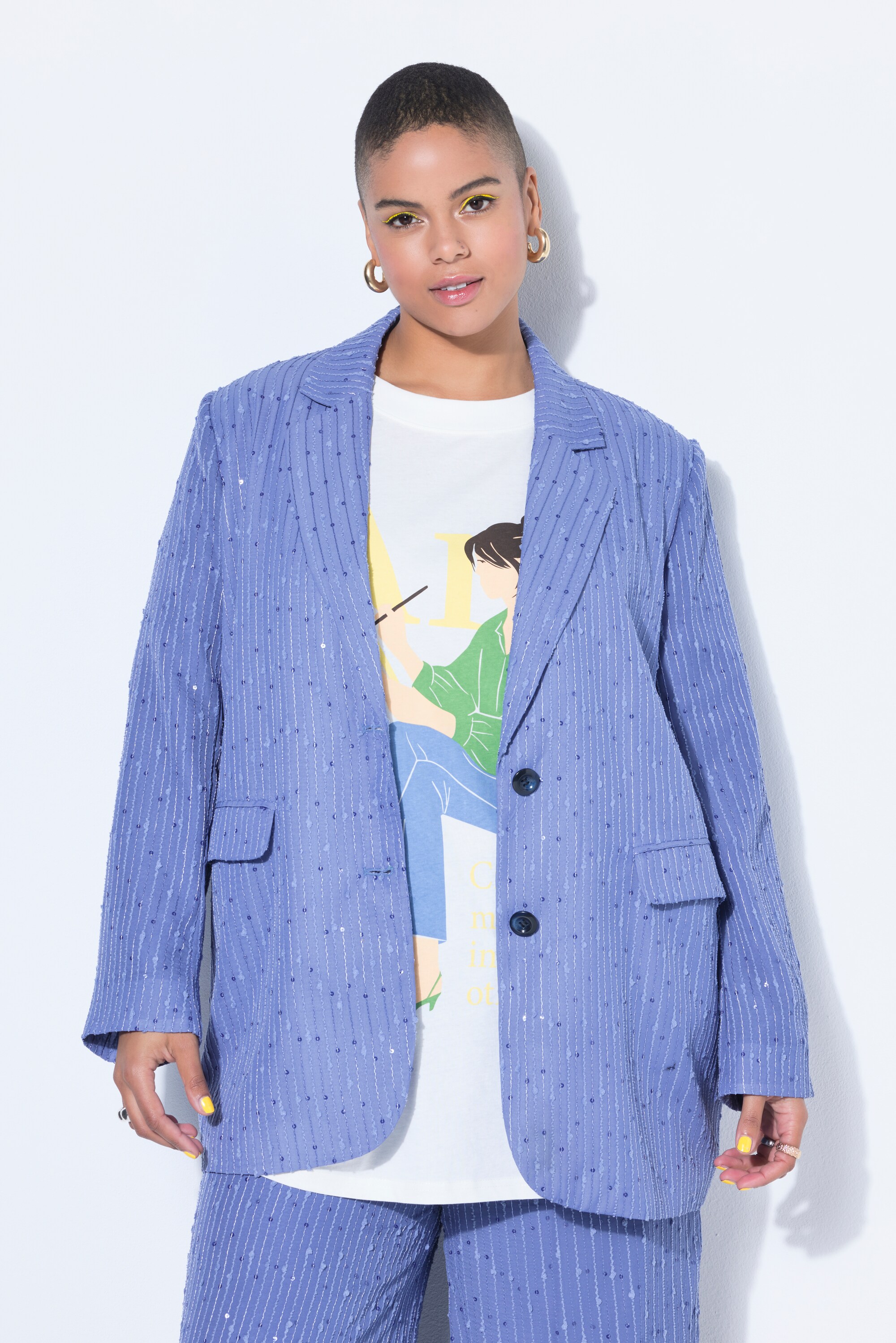 Blazer oversize, bandes pailletées, STUDIO UNTOLD
