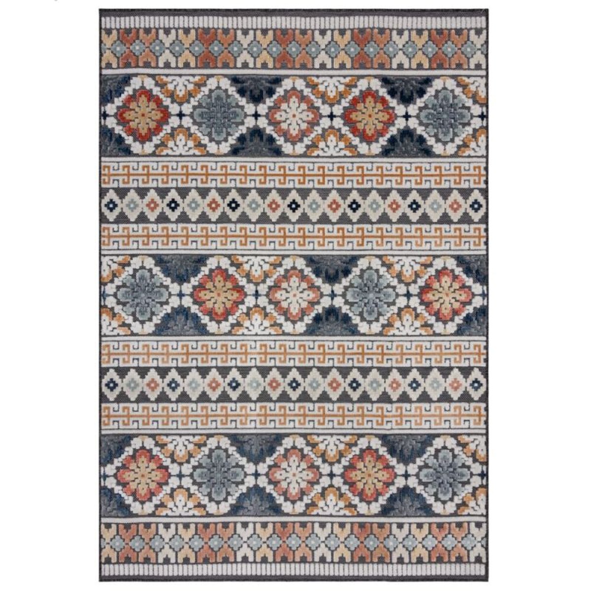 Tapis salon et chambre tissé plat intérieur extérieur TERESA, NOVATREND