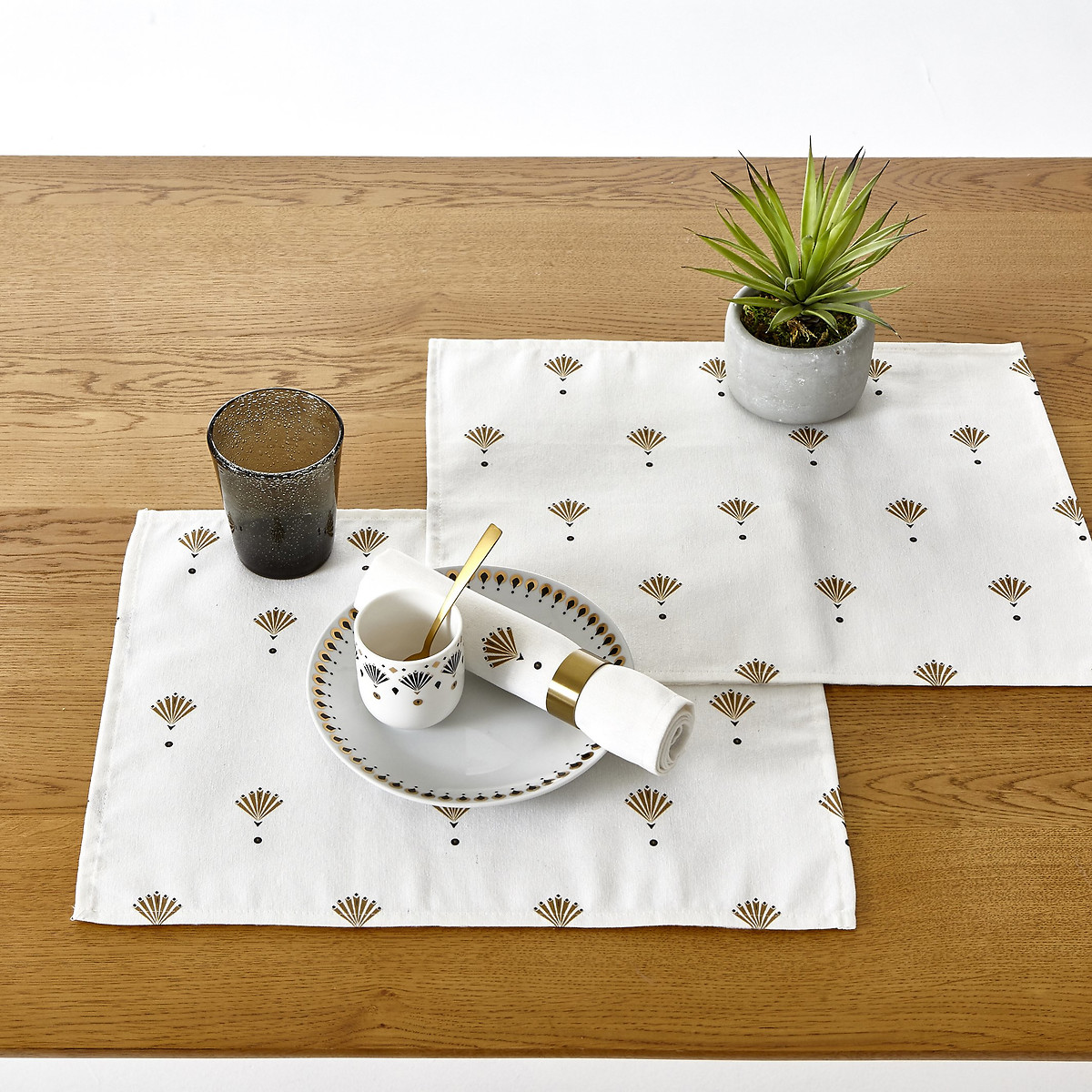 Set of 2 Eventail Placemats