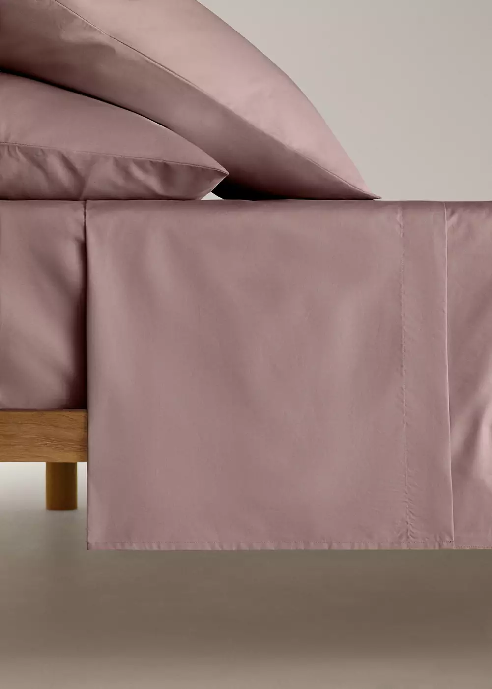 Drap plat percale de coton 200 fils lit 90 cm, MANGO HOME