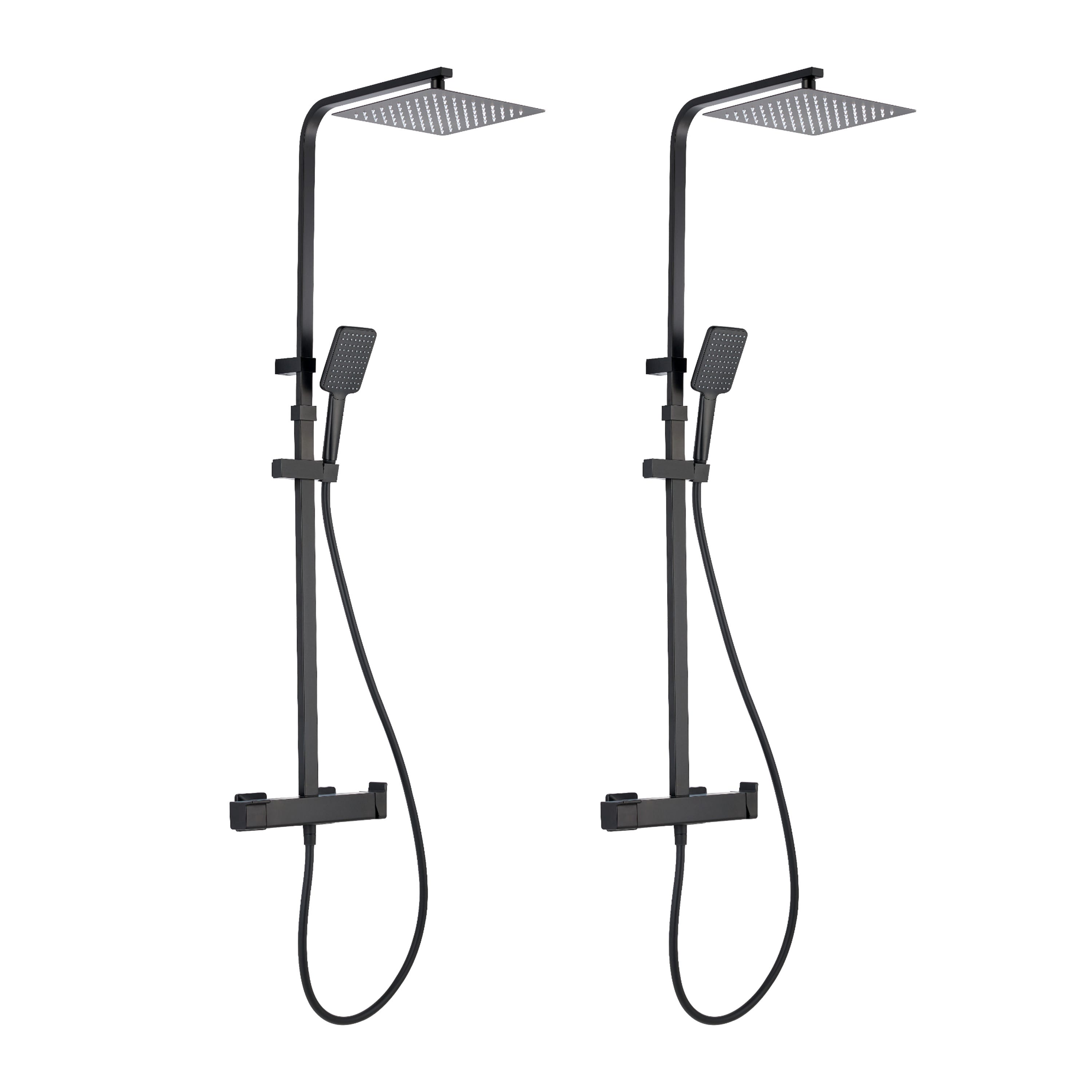 Lot de 2 colonnes de douche avec mitigeur, STUDIO, SENSEA