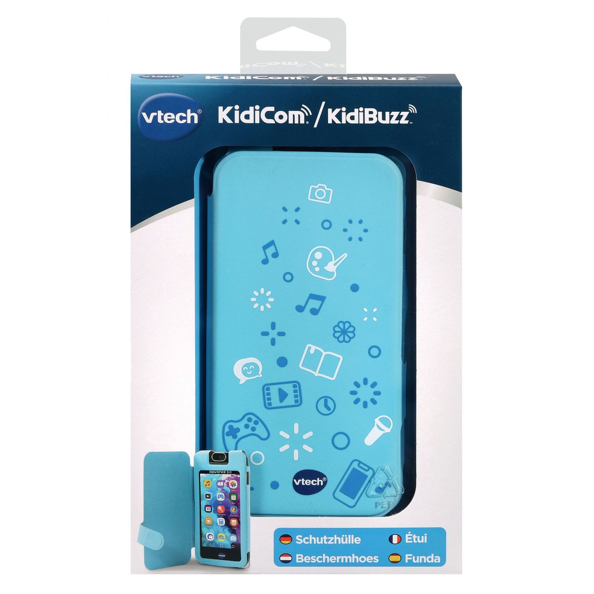 Kidicom max 3.0 / advance 3.0 - etui de protection bleu bleu Vtech