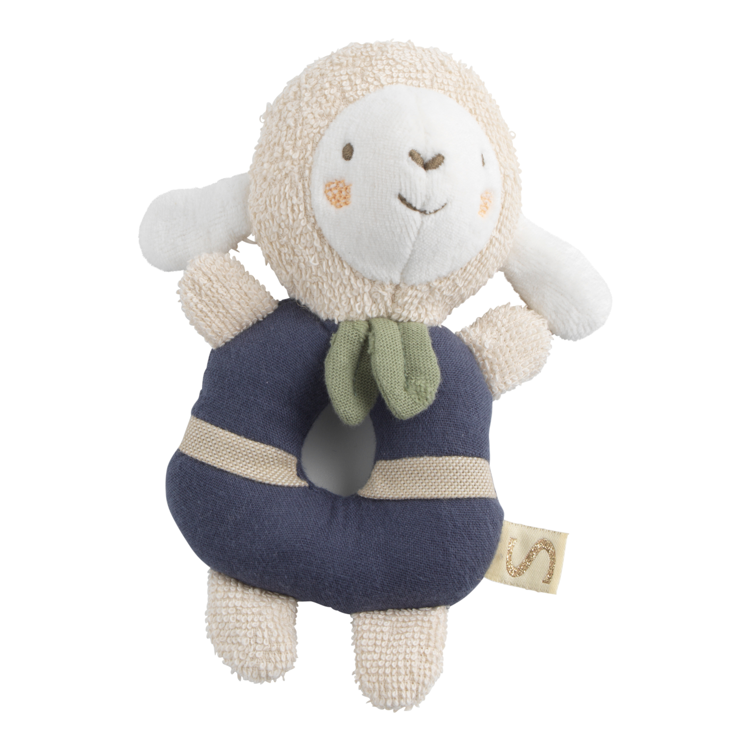 Hochet bébé en coton bio, SAUTHON