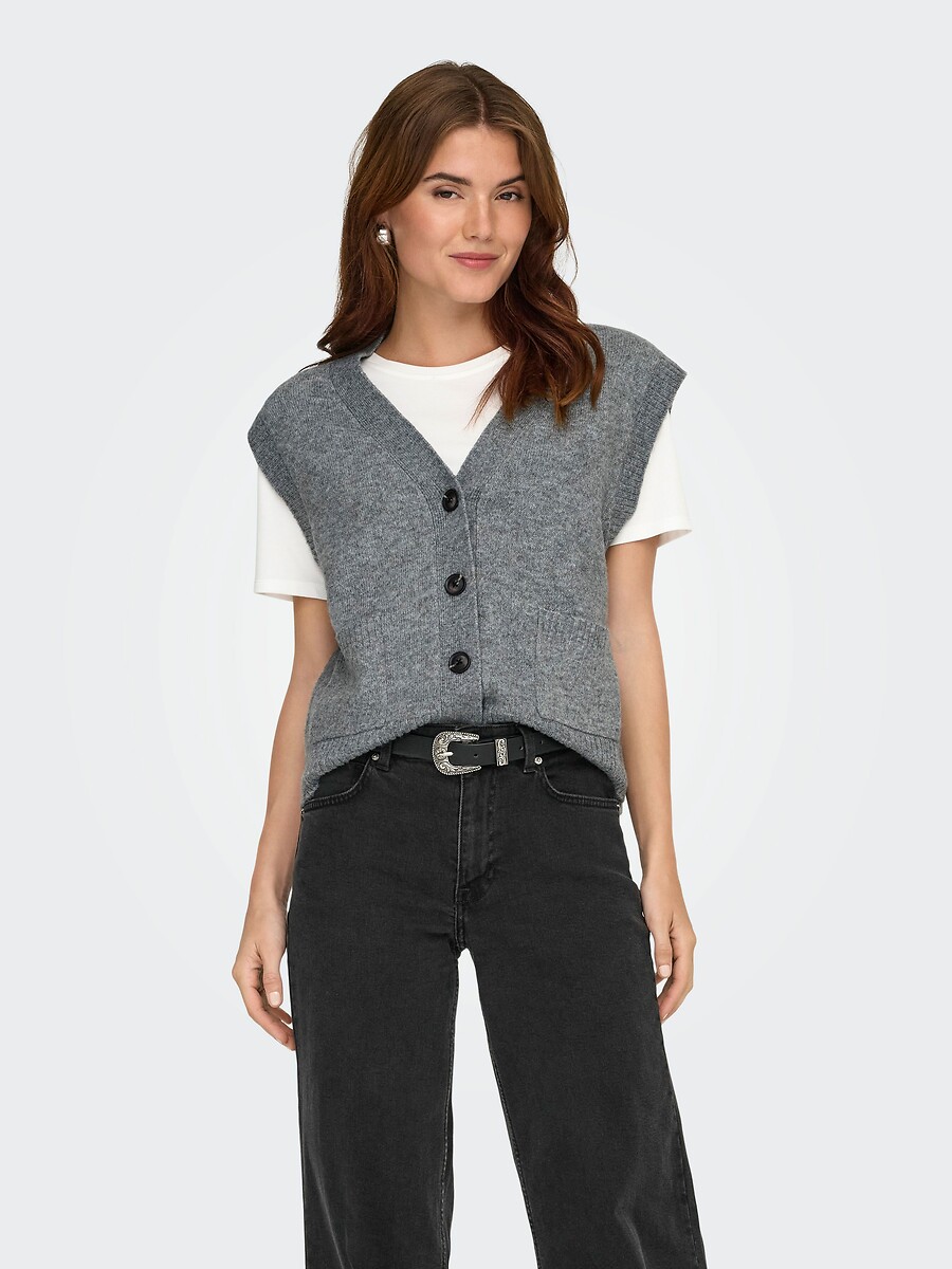 Gilet sans manches col v, JDY