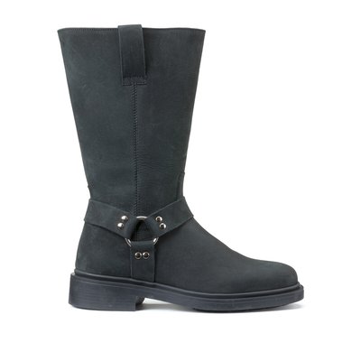 Nubuck Ankle Boots with Flat Heel LA REDOUTE COLLECTIONS
