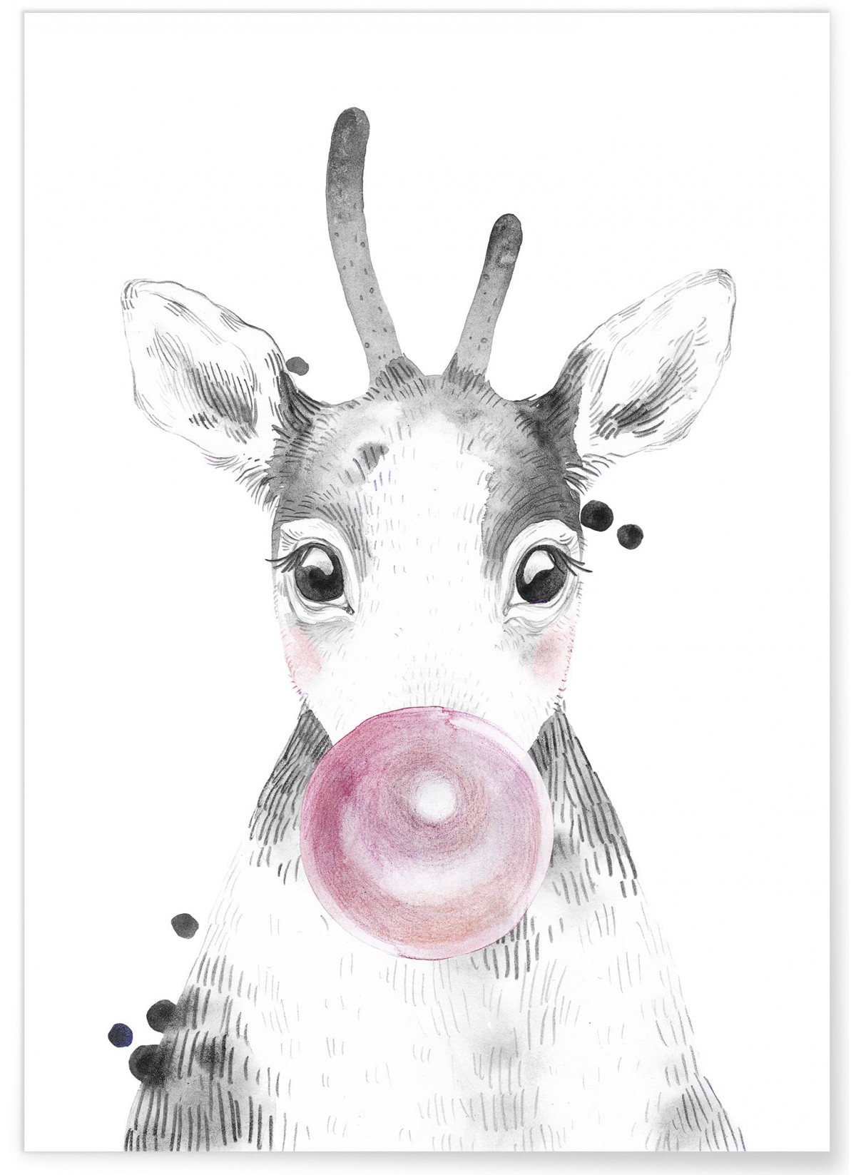 Affiche 'Bulle de Cerf Rose', L'AFFICHERIE
