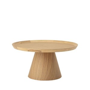 Table basse ronde en chêne ø74cm bois clair - LUANA