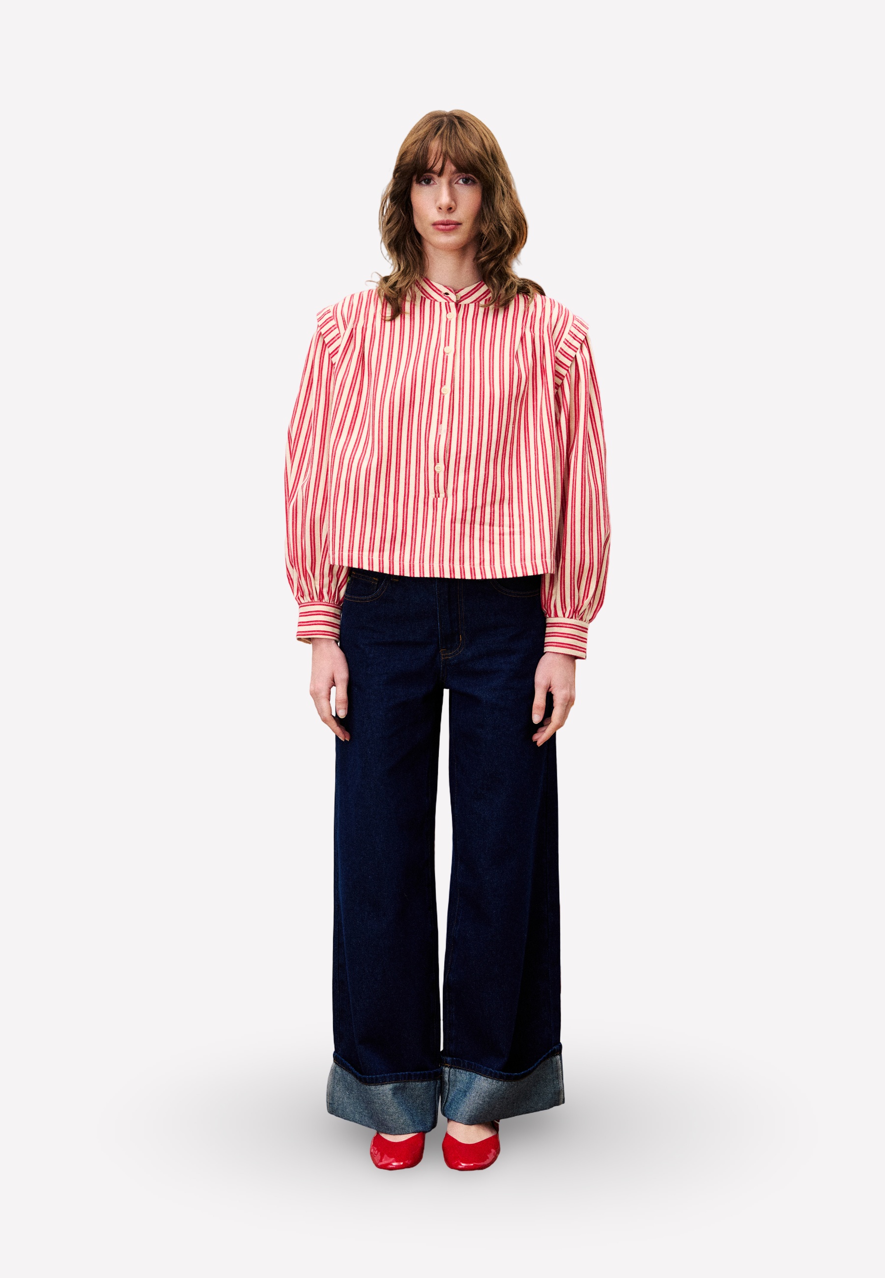 Blouse en coton col roulé CHOUPETTE, FRNCH